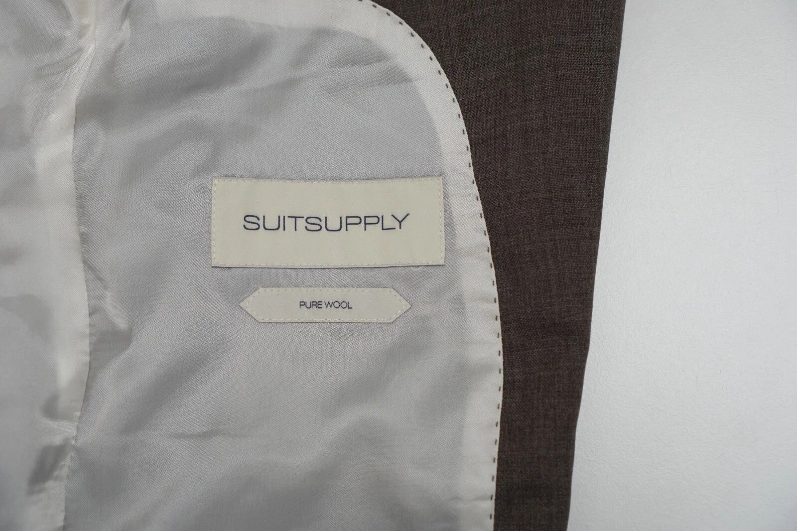 Suitsupply Men Suitsupply Suit Lazio Rustic Tropical Brown Wool US34 Size 34R - 3 Thumbnail