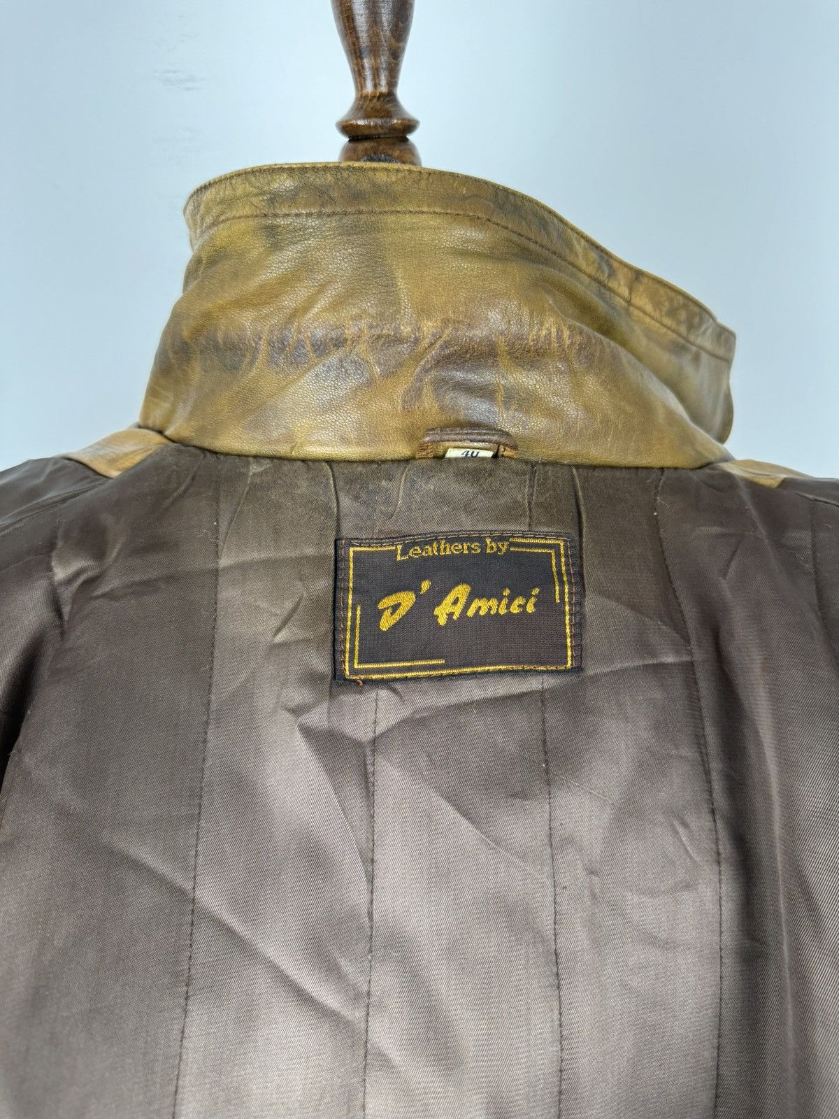 Vintage Men’s Vintage D Amici Leather Jacket size 40 Size US M / EU 48-50 / 2 - 6 Thumbnail