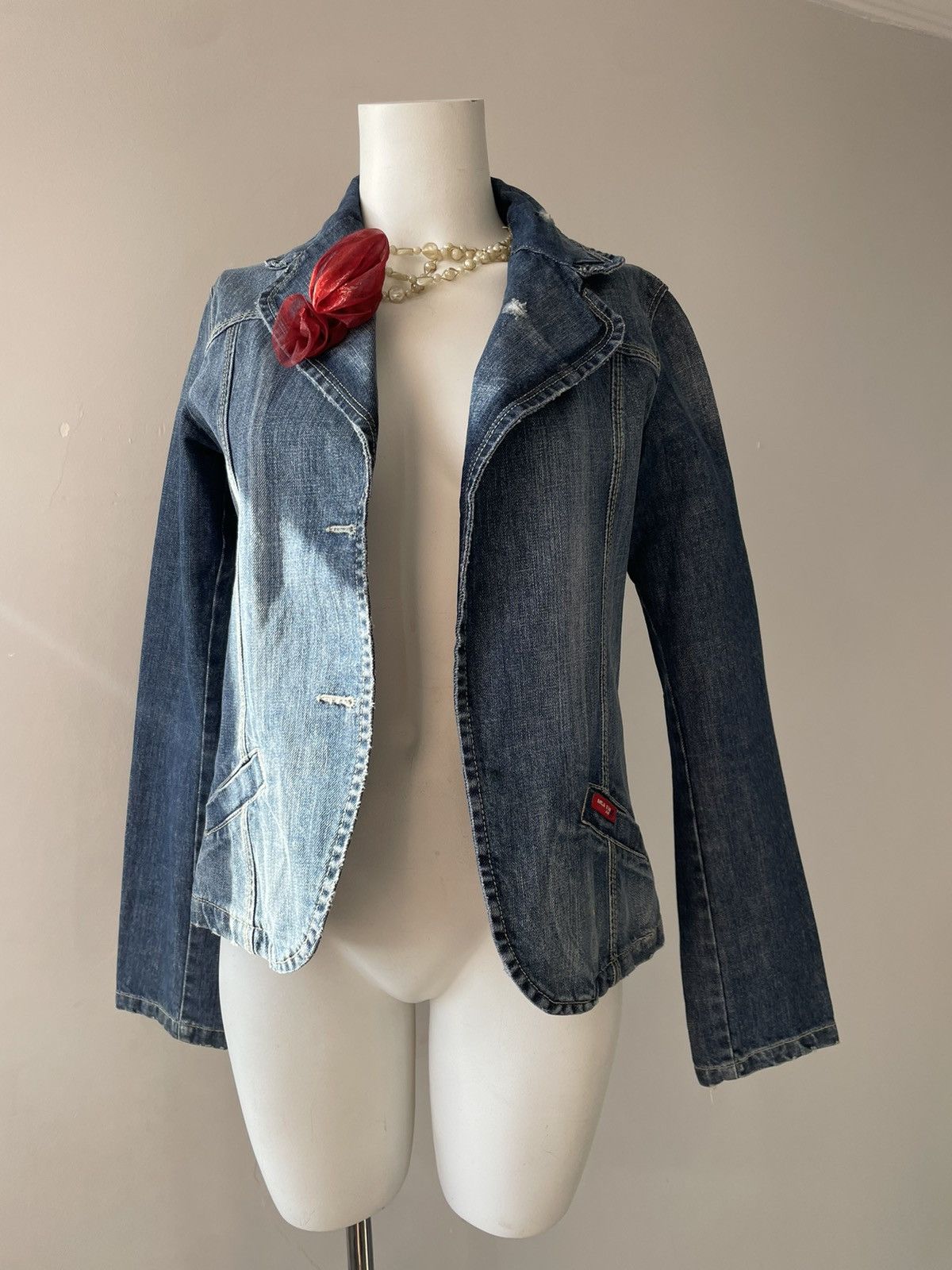 Vintage y2k denim jacket Size M / US 6-8 / IT 42-44 - 10 Thumbnail