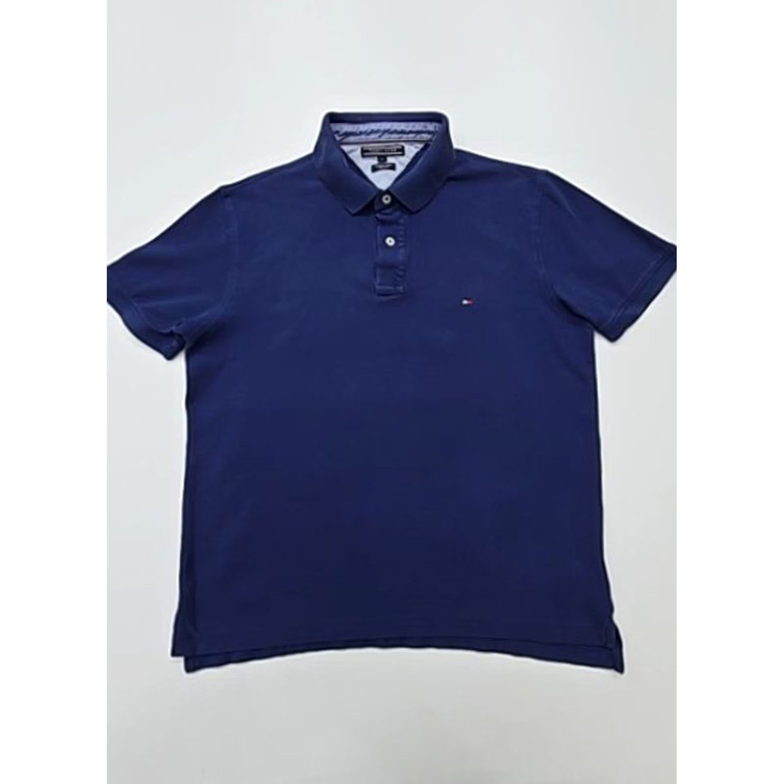 Tommy Hilfiger Tommy Hilfiger Polo Shirt Men's XL Blue Slim Fit Pique Logo Condition Size US XL / EU 56 / 4 - 3 Thumbnail
