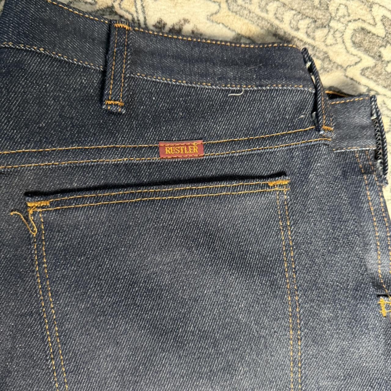 Vintage Raw Denim Jeans Size US 34 / EU 50 - 2 Thumbnail