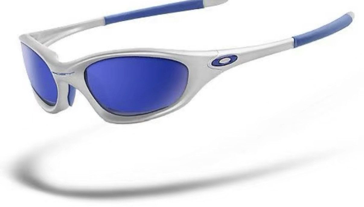 Oakley Blue Oval Frame Sunglasses Size ONE SIZE - 6 Thumbnail