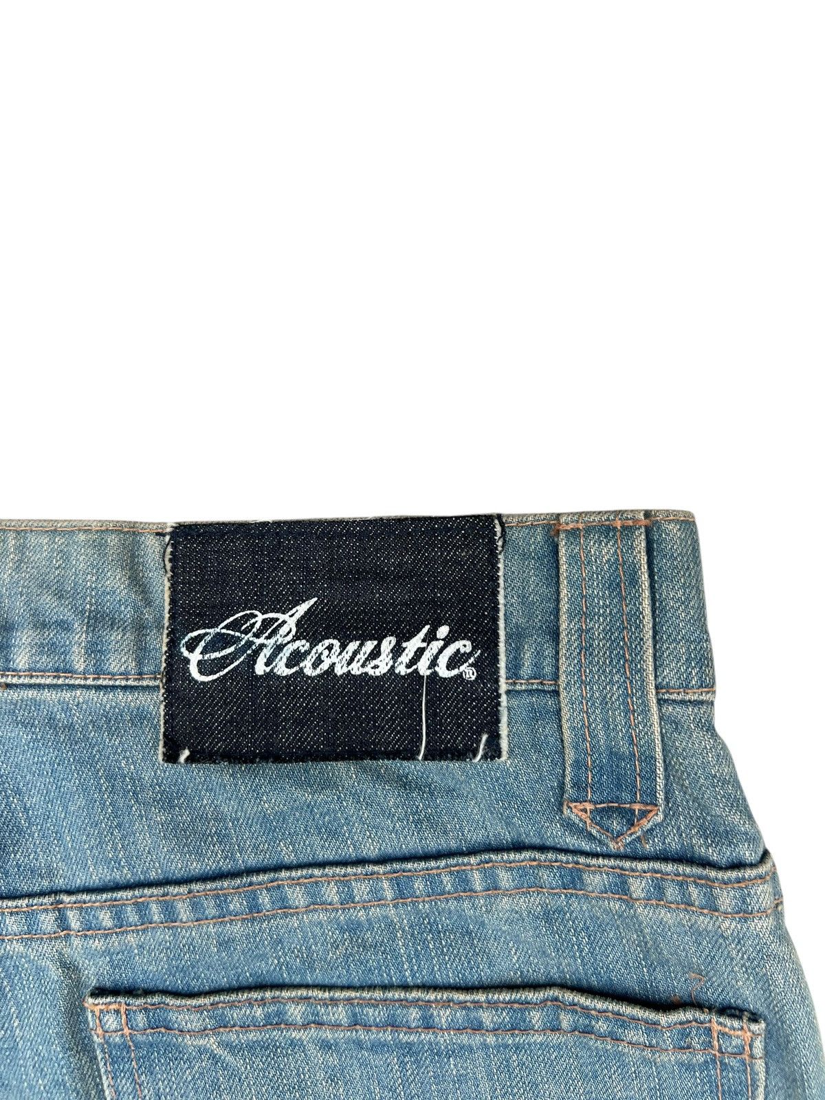 If Six Was Nine Dirty Mud Denim Vintage Acoustic Japan Flare Jeans Size US 31 - 19 Thumbnail