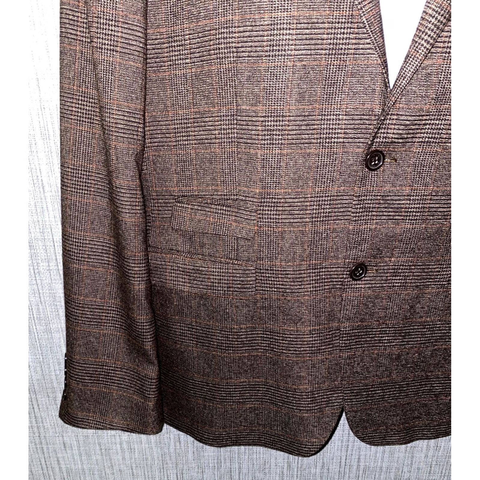 Marcs Marc Darcy London Sport Coat Mens 48R Brown Polyester/Viscose 2 Button Size US M / EU 48-50 / 2 - 5 Thumbnail