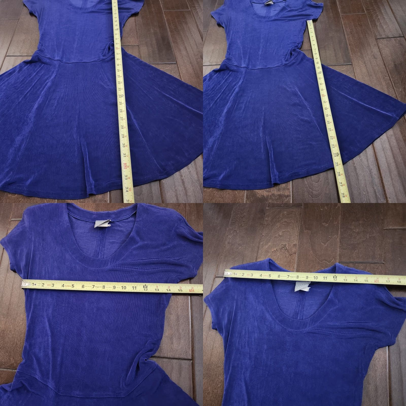 Vintage Rabbit Rabbit Rabbit Designs Blue Fit Flare Dress Womens 6 USA Size M / US 6-8 / IT 42-44 - 8 Thumbnail