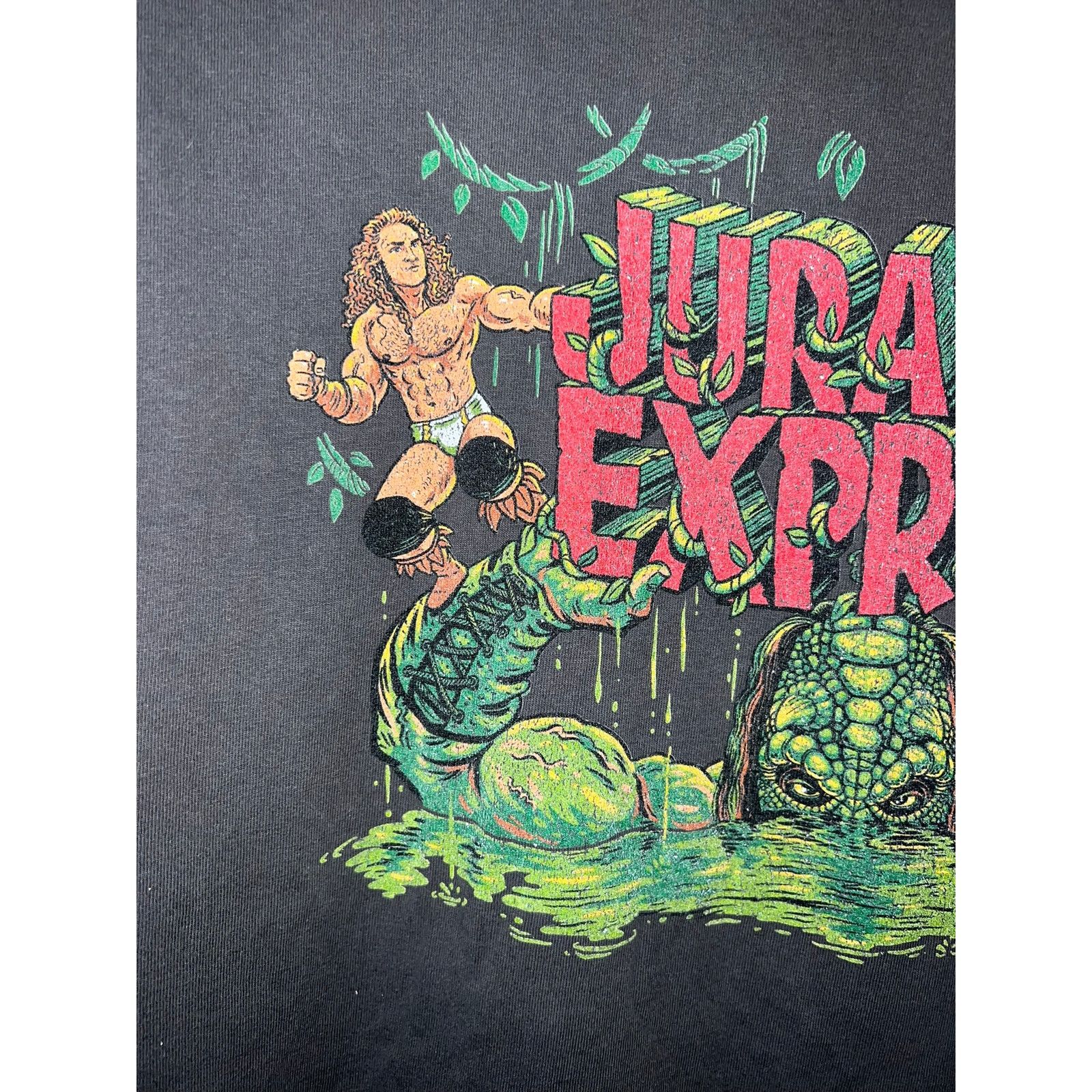 Hanes AEW Wrestling Shirt Jurassic Express Graphic Monster Tee L Size US L / EU 52-54 / 3 - 3 Thumbnail
