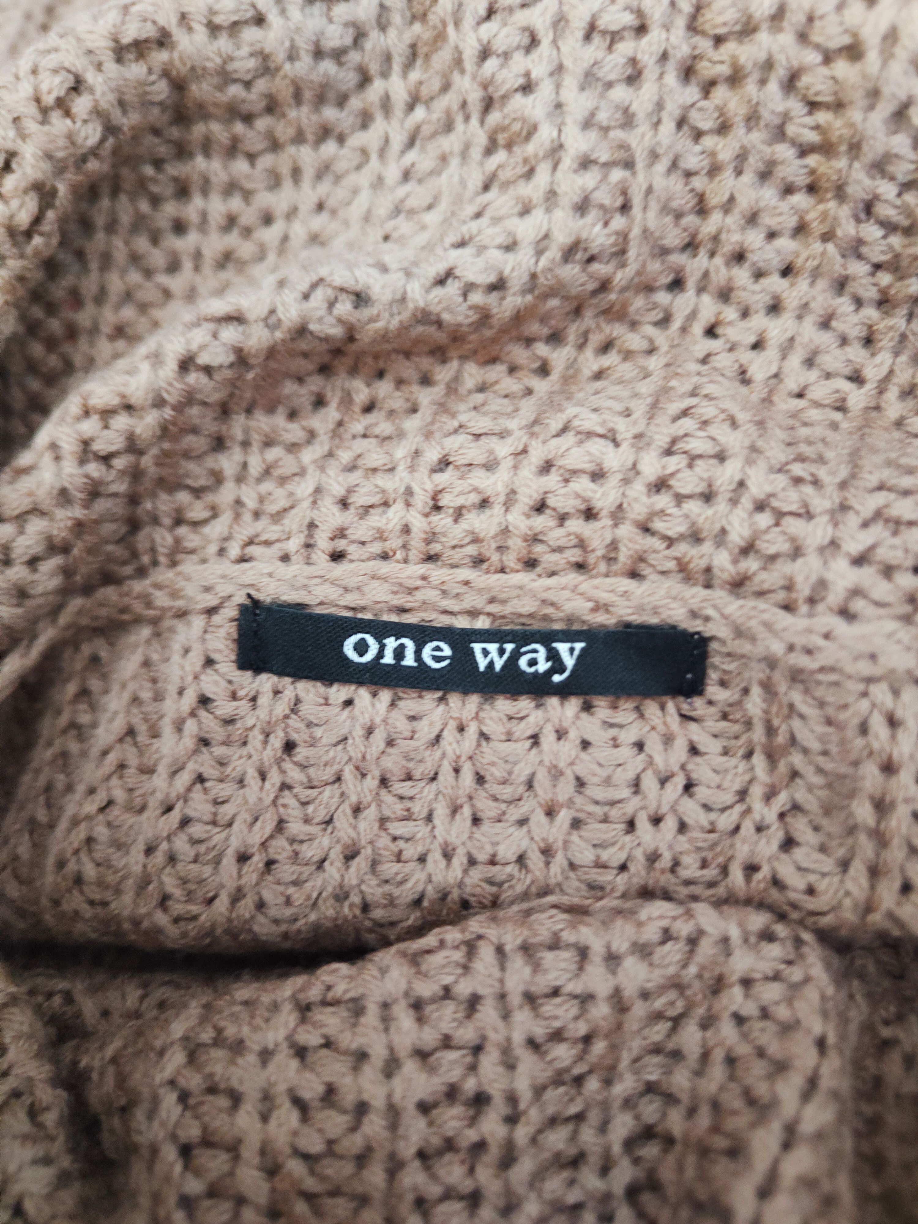 Japanese Brand One Way Brown Knitwear Sweatshirts #W298 Size US L / EU 52-54 / 3 - 11 Thumbnail