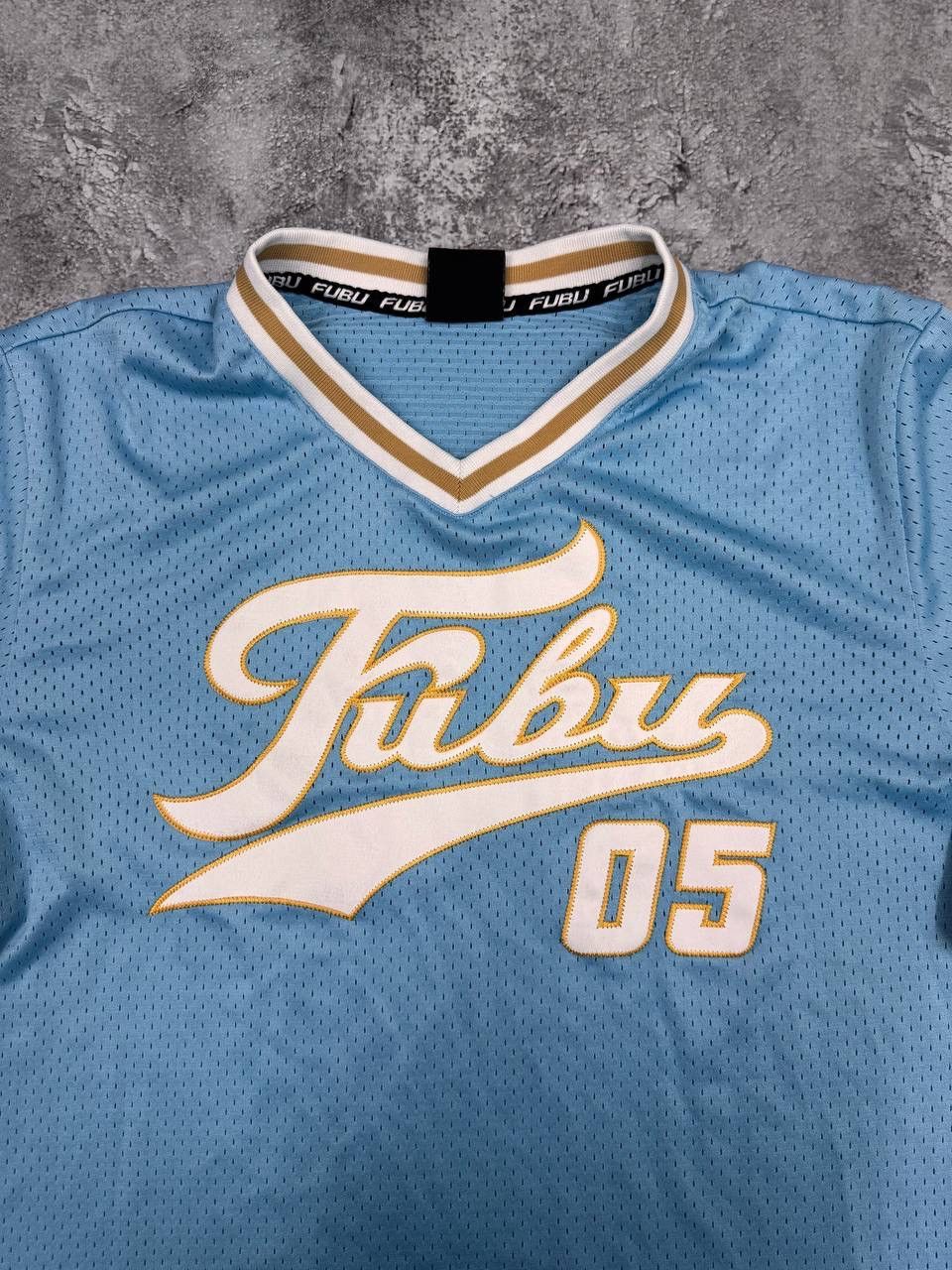 Fubu FUBU Men 05 Hip Hop 90s Style Mesh Jersey Light Blue Size M Size US M / EU 48-50 / 2 - 3 Thumbnail