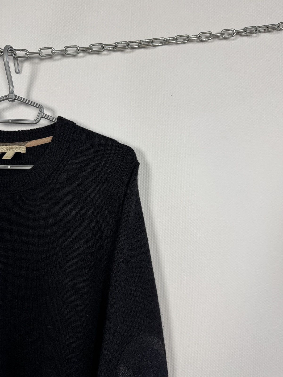 Burberry Burberry London Cashmere Sweater Black Elbow Patches Size M Size US M / EU 48-50 / 2 - 2 Thumbnail