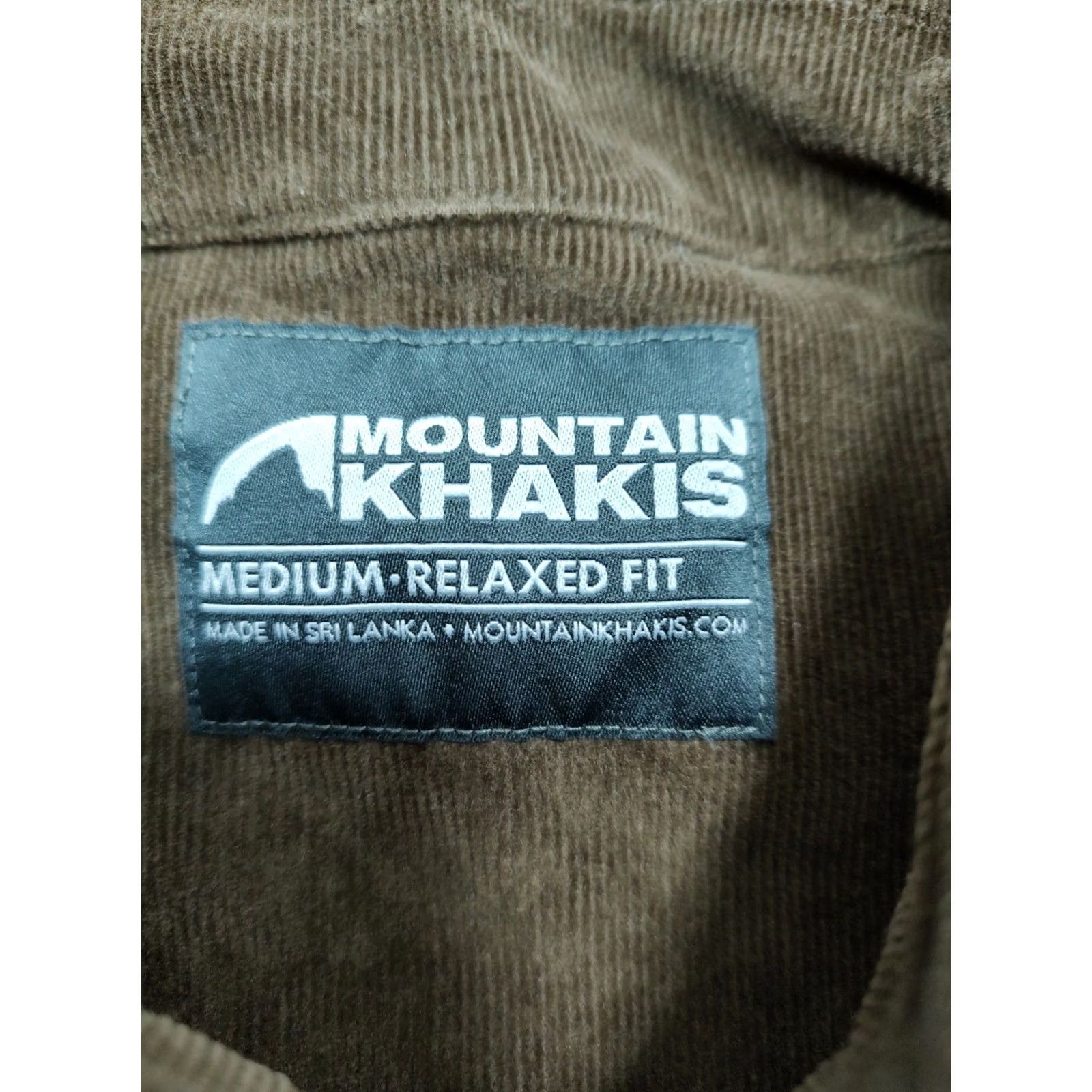 Mountain Khakis Mountain Khakis Waylon Corduroy Western Shirt Mens M Pearl Snaps Relaxed Fit Brown Cotton Blend Button-Up Size US M / EU 48-50 / 2 - 6 Thumbnail