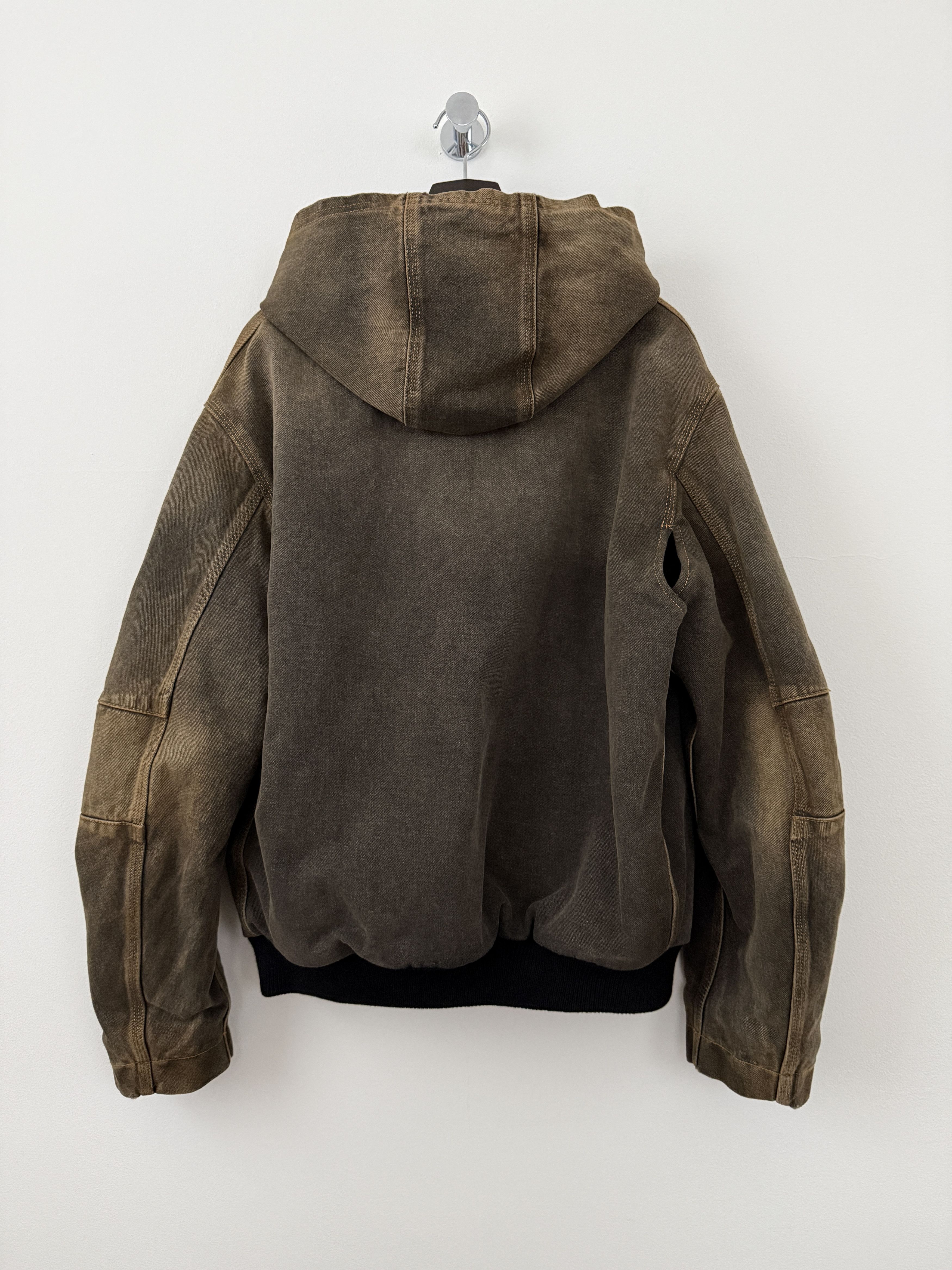 Maison Margiela MM6 Brown Denim Hooded Zip-Up Jacket Size US S / EU 44-46 / 1 - 3 Thumbnail
