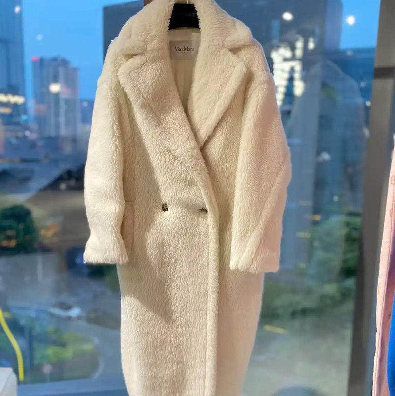 Max Mara MaxMara Soft Alpaca Wool Coat for Women 0089 Size XS / US 0-2 / IT 36-38 - 1 Thumbnail