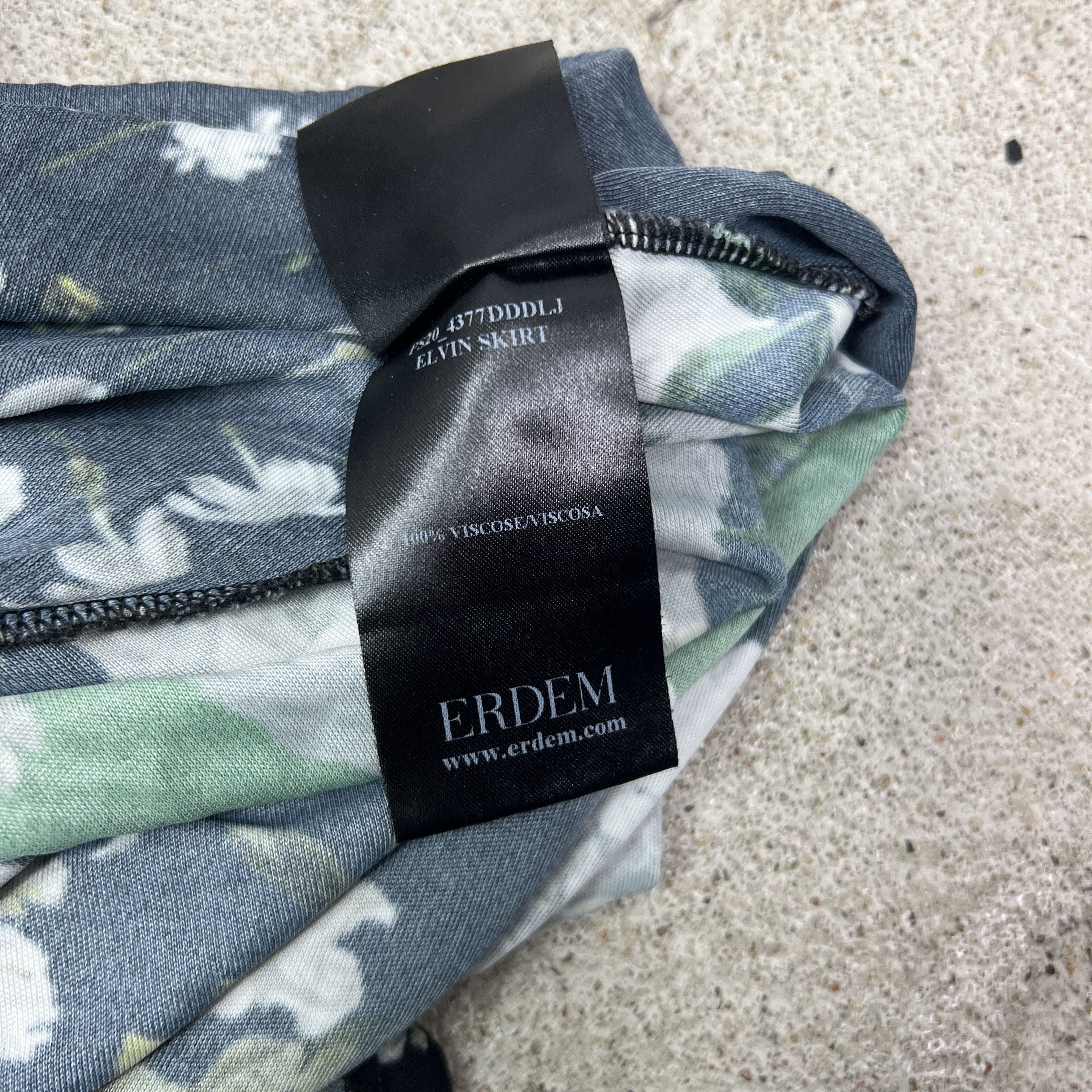 Erdem Vintage Casual Preppy Floral Boho Maxi Skirt 00s Size 27" / US 4 / IT 40 - 5 Thumbnail