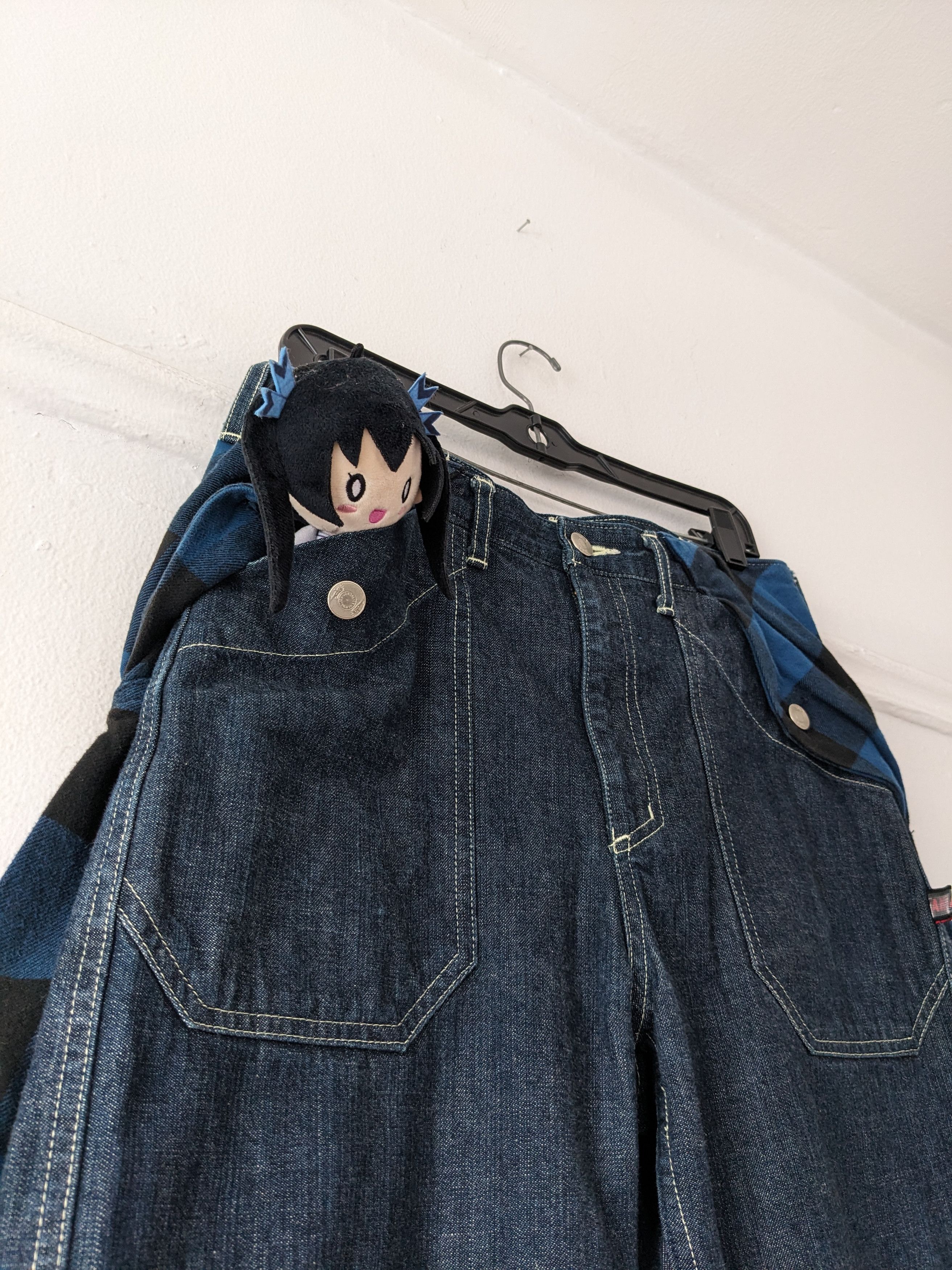 Undercover × Vandalize '04 Plaid Layered Bootcut Denim Size US 32 / EU 48 - 3 Thumbnail