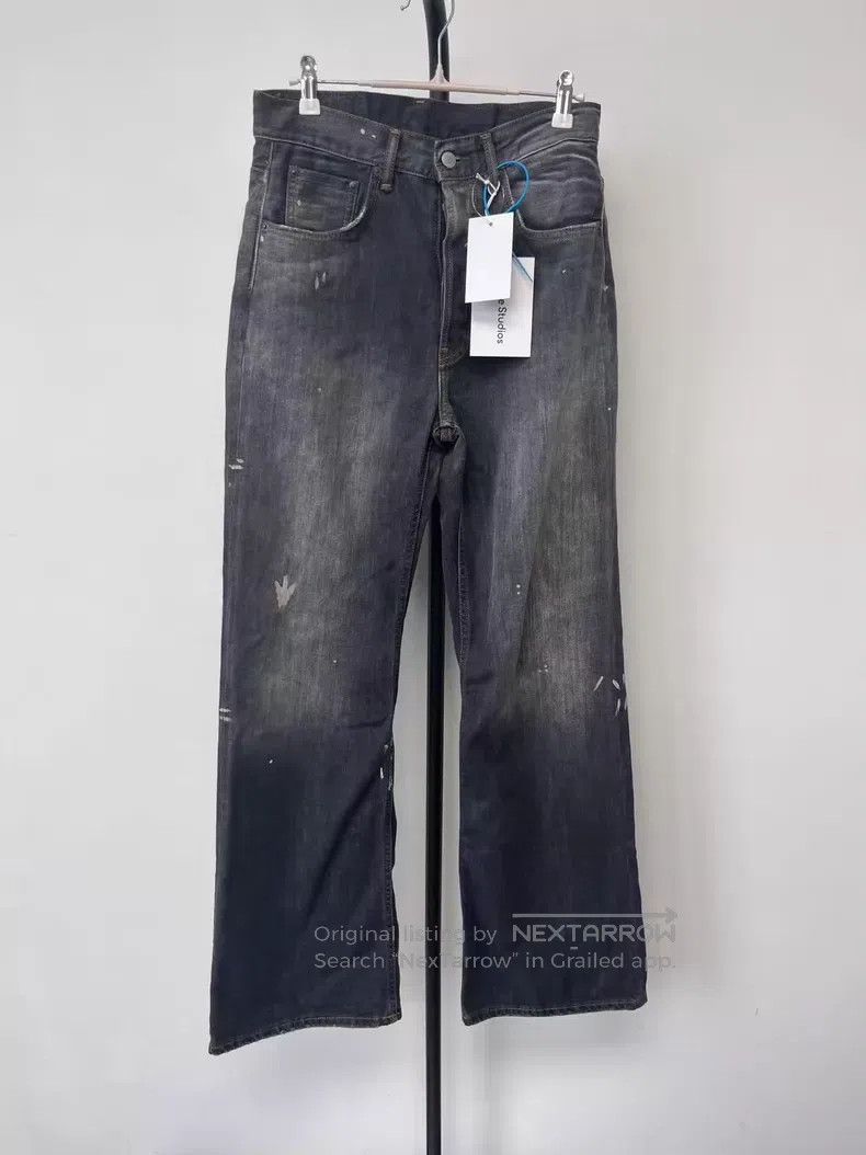 Acne Studios Acne Studios 2021M Painted Wide Leg Loose Denim Pants - Bl Size US 28 / EU 44 - 1 Thumbnail