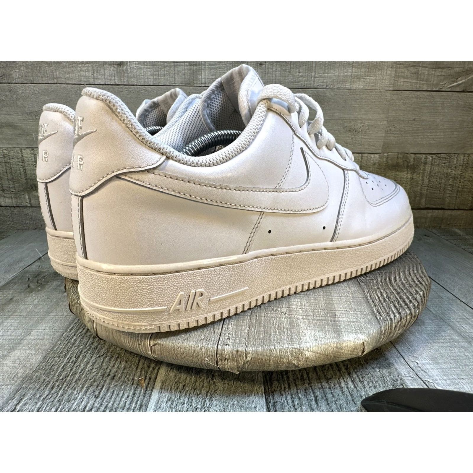 Nike Nike Air Force 1 '07 Low Triple White Shoe Mens 11.5 White Sneaker CW2288-111 Size US 12 / EU 45 - 6 Thumbnail