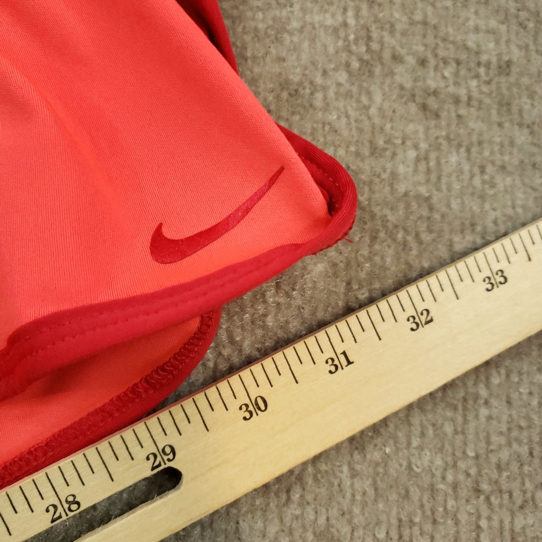 Nike Nike Dri Fit Shorts Womens Red Large Elastic Waist Athletic Running Polyester Size 36" / US 14 / IT 50 - 4 Thumbnail