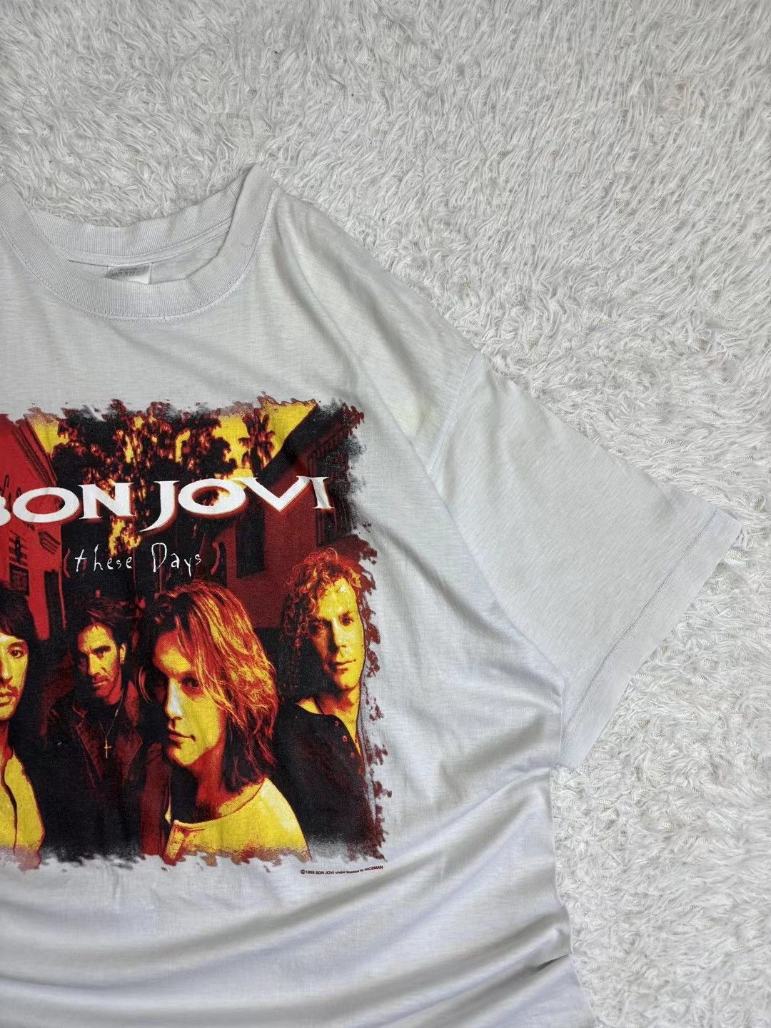 Band Tees × Bon Jovi × Vintage Vintage band tee Bob Jovi 90s Size US XL / EU 56 / 4 - 5 Thumbnail