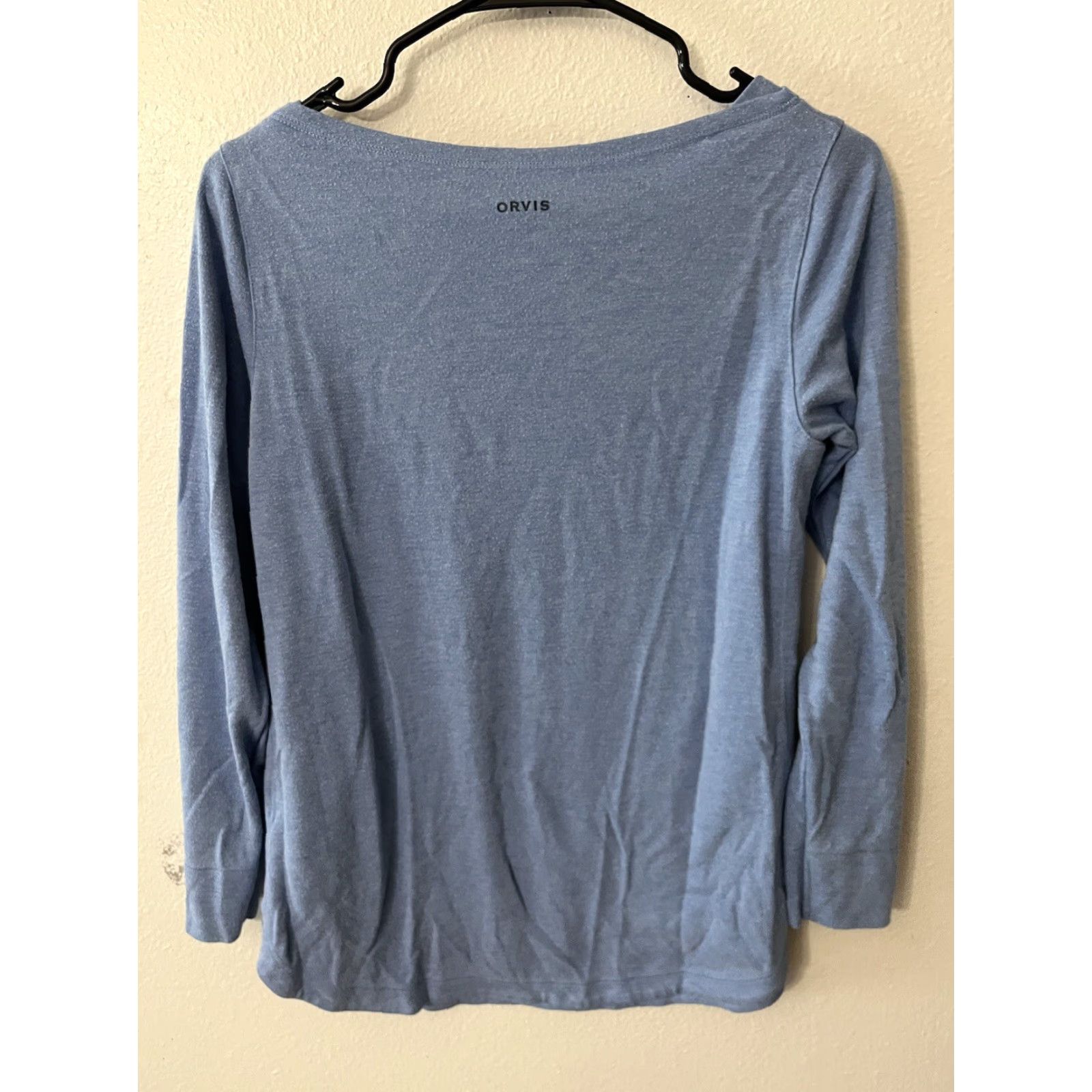 Orvis Orvis Women's T-Shirt Small Blue 100% Cotton Long Sleeve Casual Round Neck Size S / US 4 / IT 40 - 6 Thumbnail