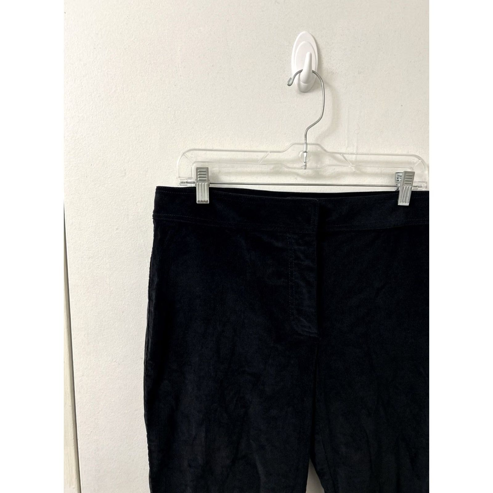 Vintage J Crew Corduroy Pants Womens 12 34x31 Black Boot Cut Stretch Fine Wale Dress Pants Casual Workwear Straight Pockets Regular Mens? Womens Size 34" / US 12 / IT 48 - 4 Thumbnail