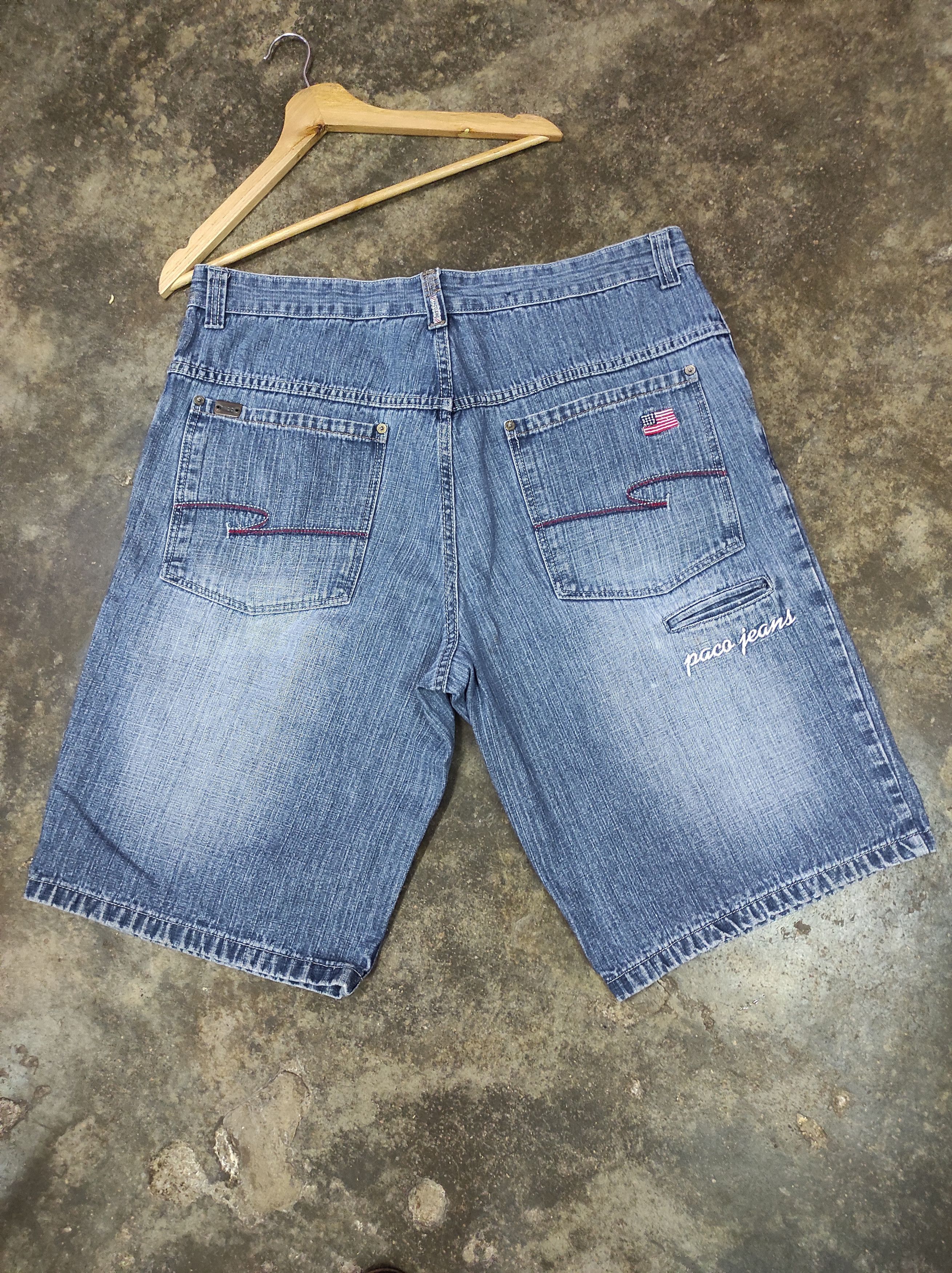Vintage PACO JEANS BAGGY DENIM SHORT PANTS Size US 40 / EU 56 - 1 Thumbnail