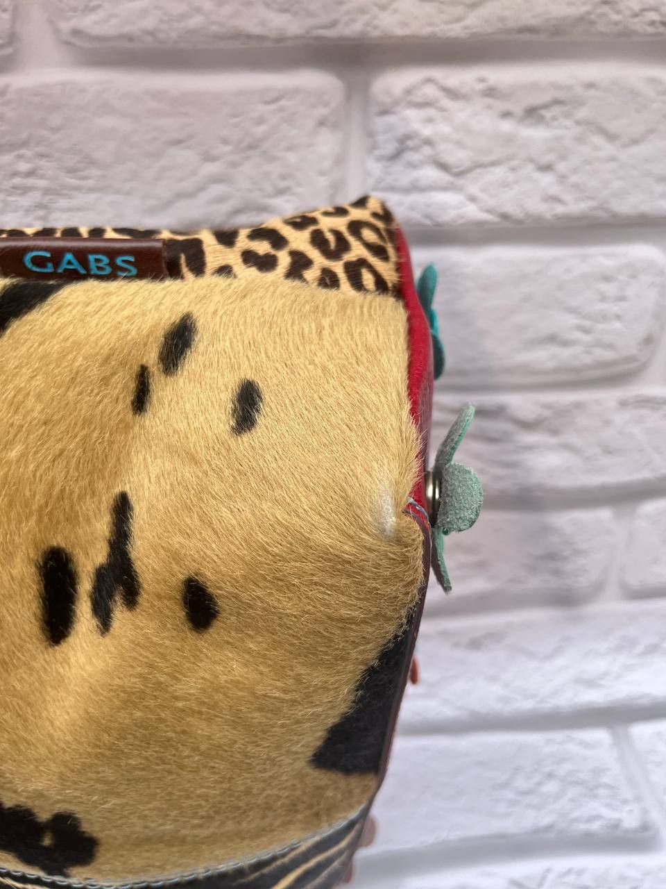 Other gabs leather bag with animal print and red leather details. Size ONE SIZE - 14 Thumbnail