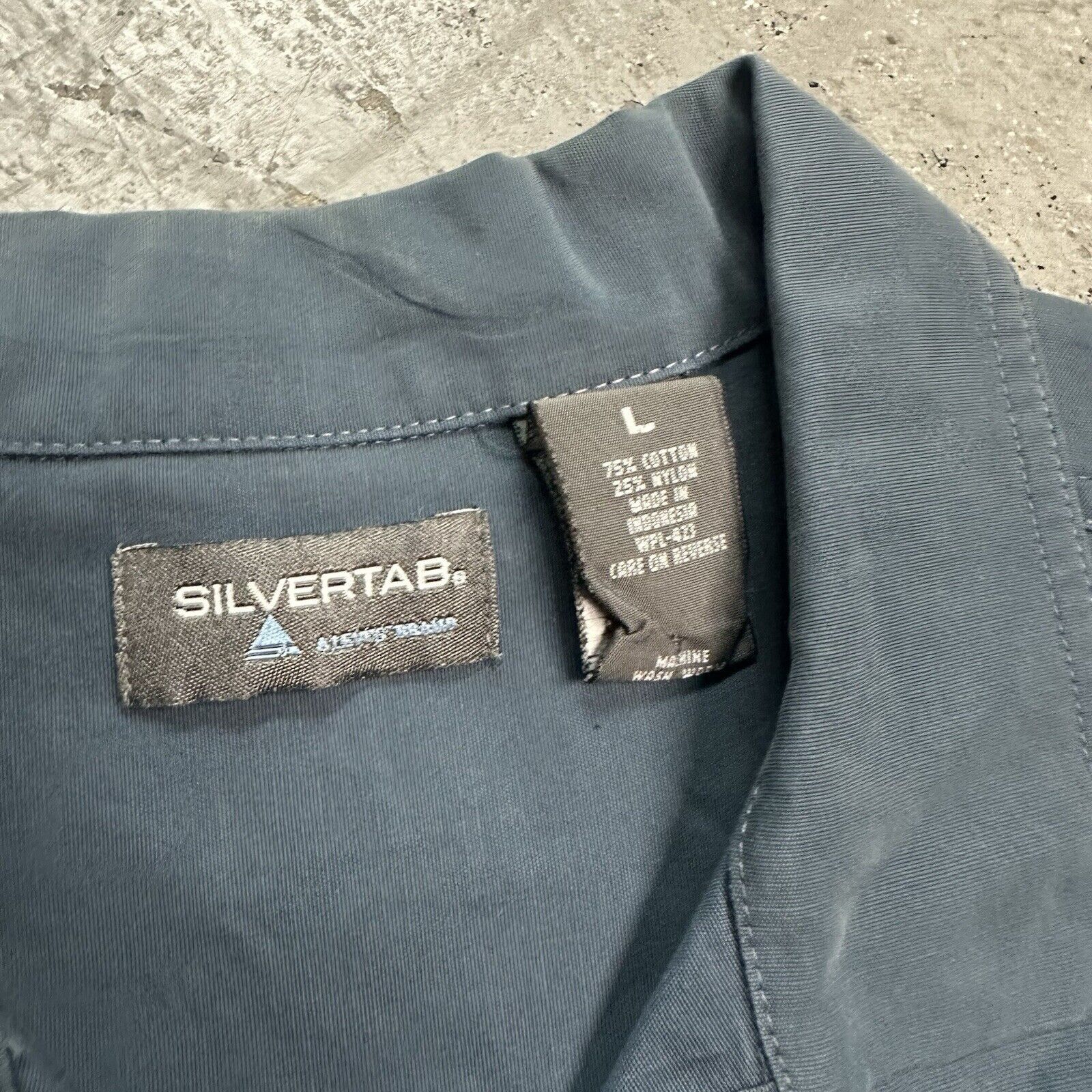 Levi's × Vintage Vintage Y2K Levi’s Silvertab Nylon Teal Longsleeve Shirt Size US XL / EU 56 / 4 - 5 Thumbnail