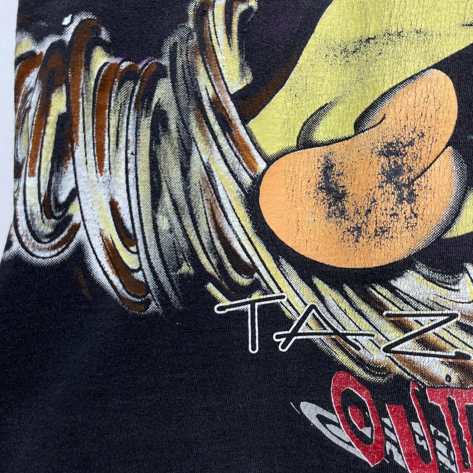 Vintage × Warner Bros Vintage 1996 Warner Bros Taz Out Of Control Black T-shirt L Size US L / EU 52-54 / 3 - 7 Thumbnail
