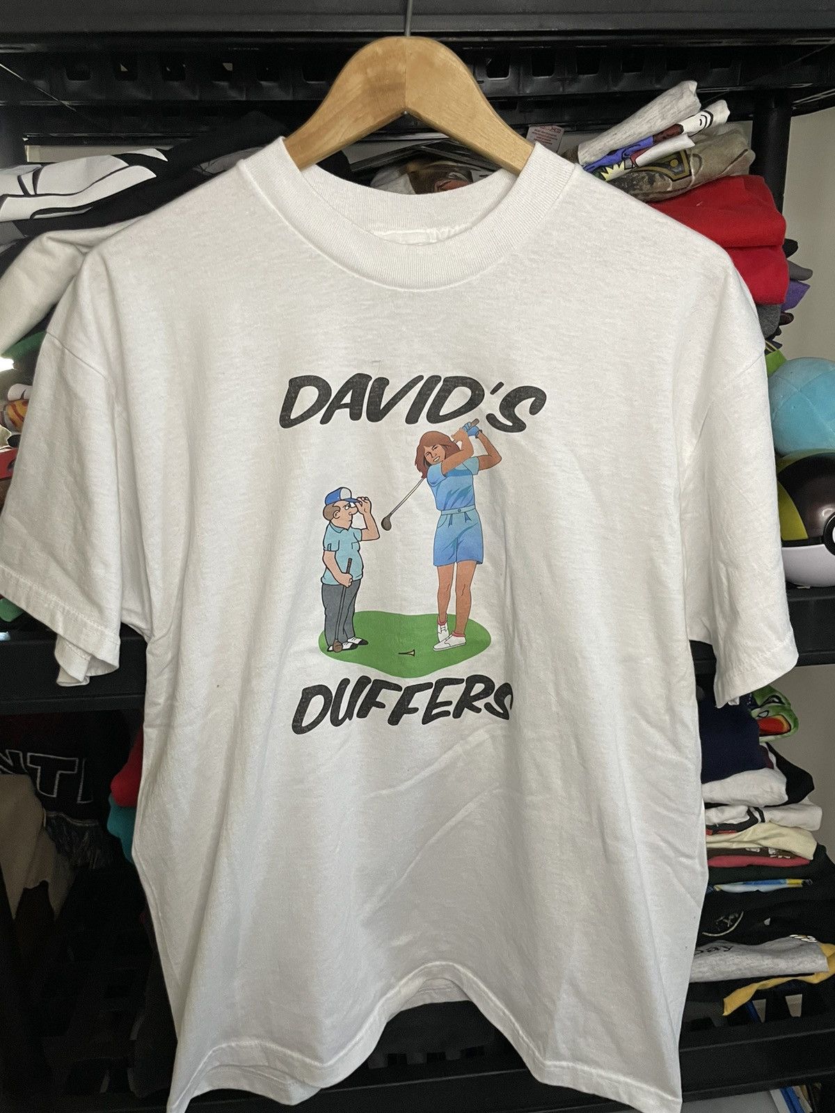 Vintage Vintage David's Duffers golf graphic T-shirt. Size US XL / EU 56 / 4 - 1 Thumbnail