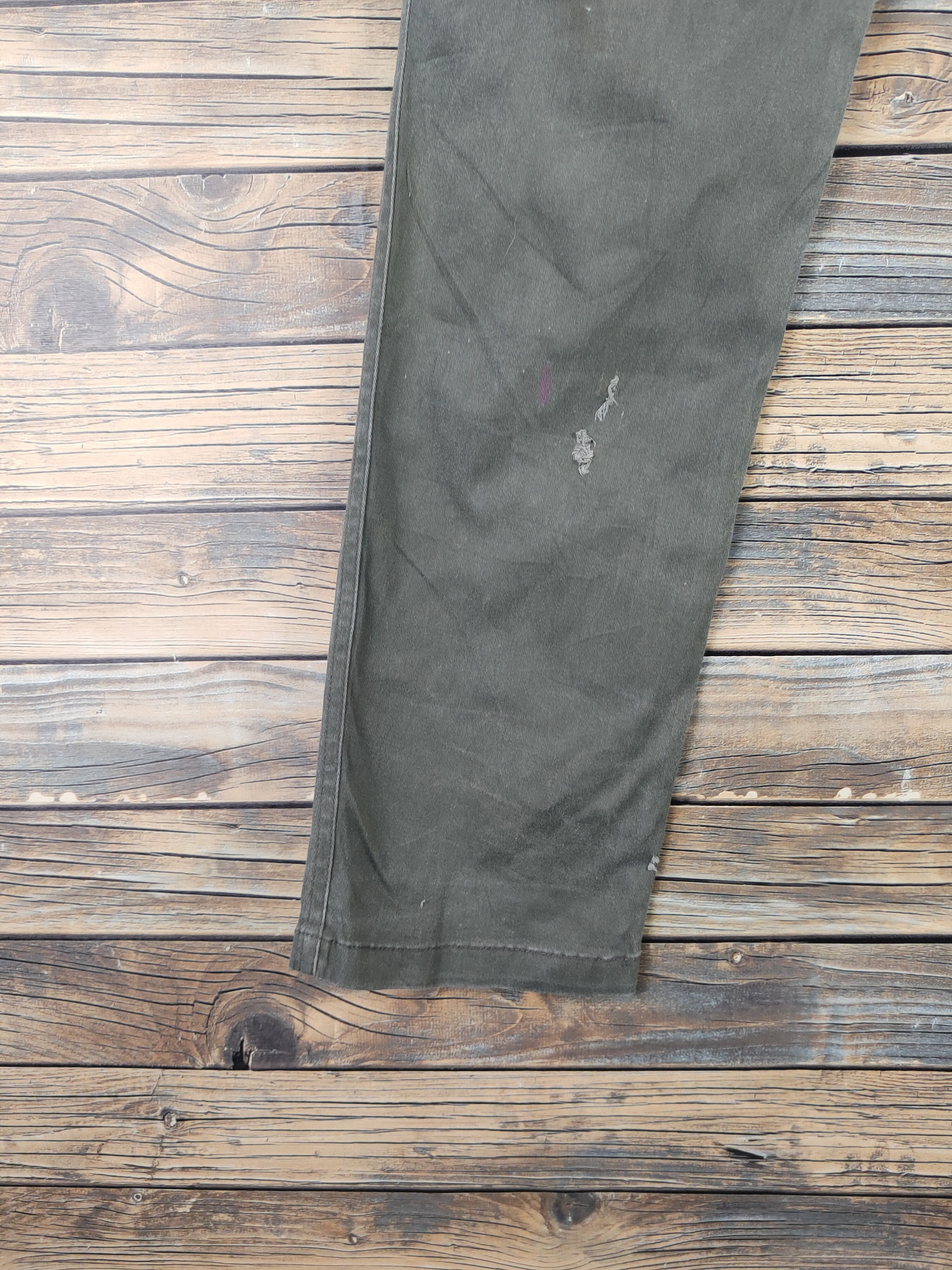 Japanese Brand DL Burtle Army Green Multipocket Cargo Pants #46-223T Size US 30 / EU 46 - 5 Thumbnail