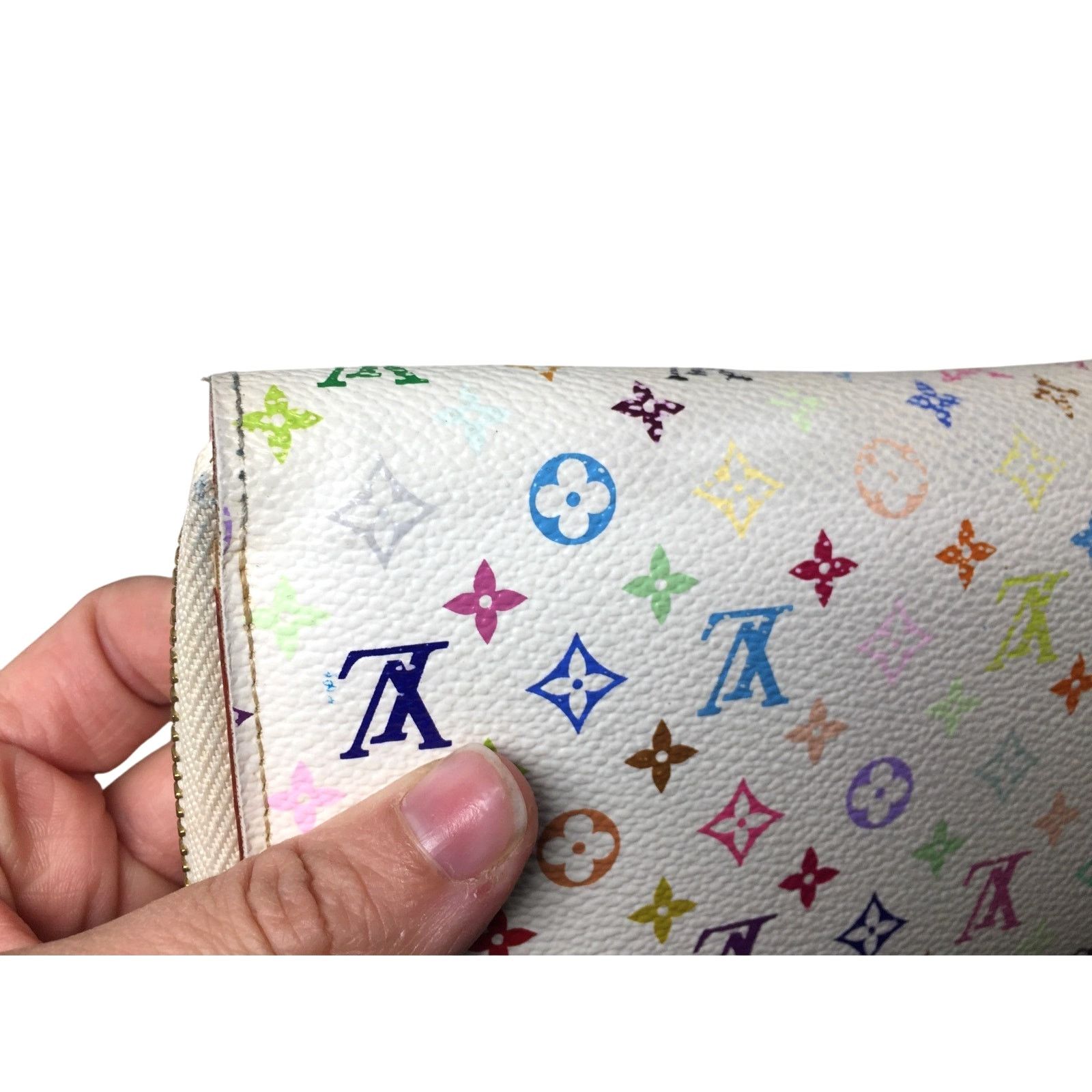 Louis Vuitton Murakami Monogram International Wallet White