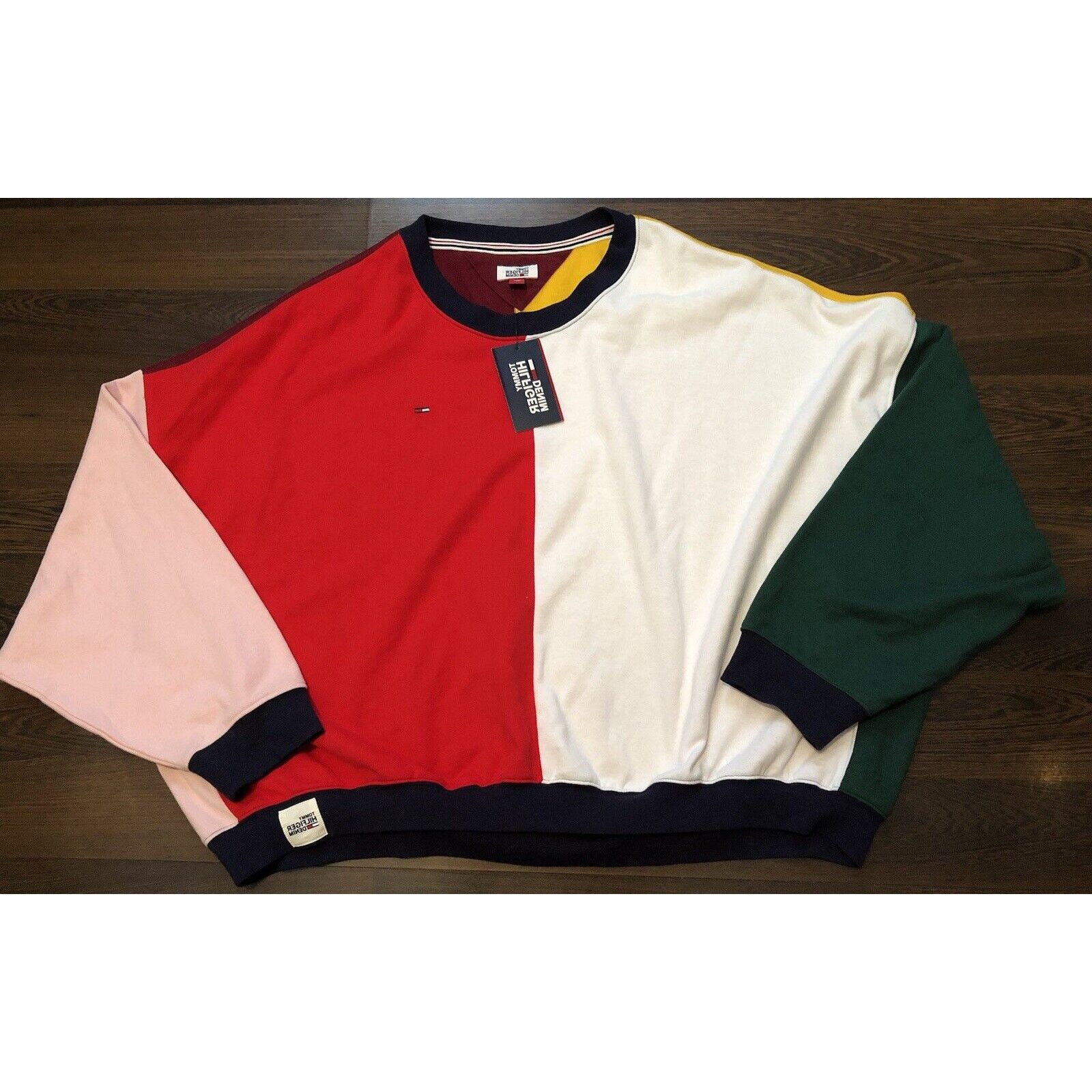 Tommy Hilfiger Tommy Hilfiger Wmns XL Cropped Crew Neck Sweater Oversized Size XL / US 12-14 / IT 48-50 - 1 Thumbnail