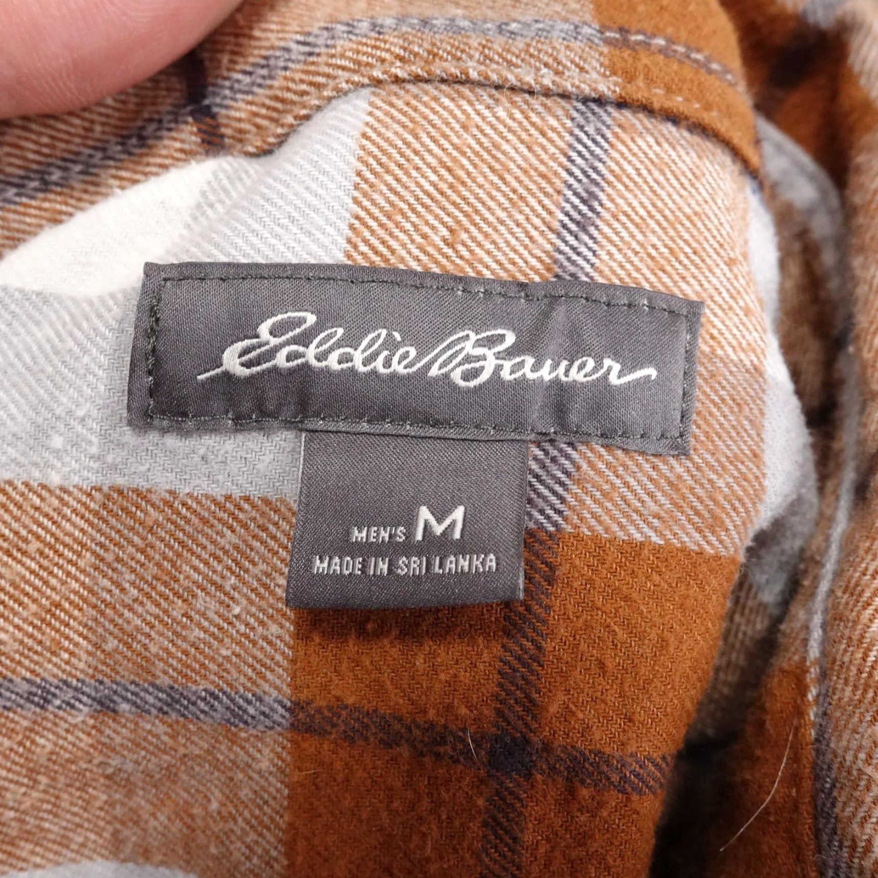 Eddie Bauer Vintage Eddie Bauer Men's Flannel Shirt Medium Brown Plaid Casual Long Sleeve Size US M / EU 48-50 / 2 - 7 Thumbnail