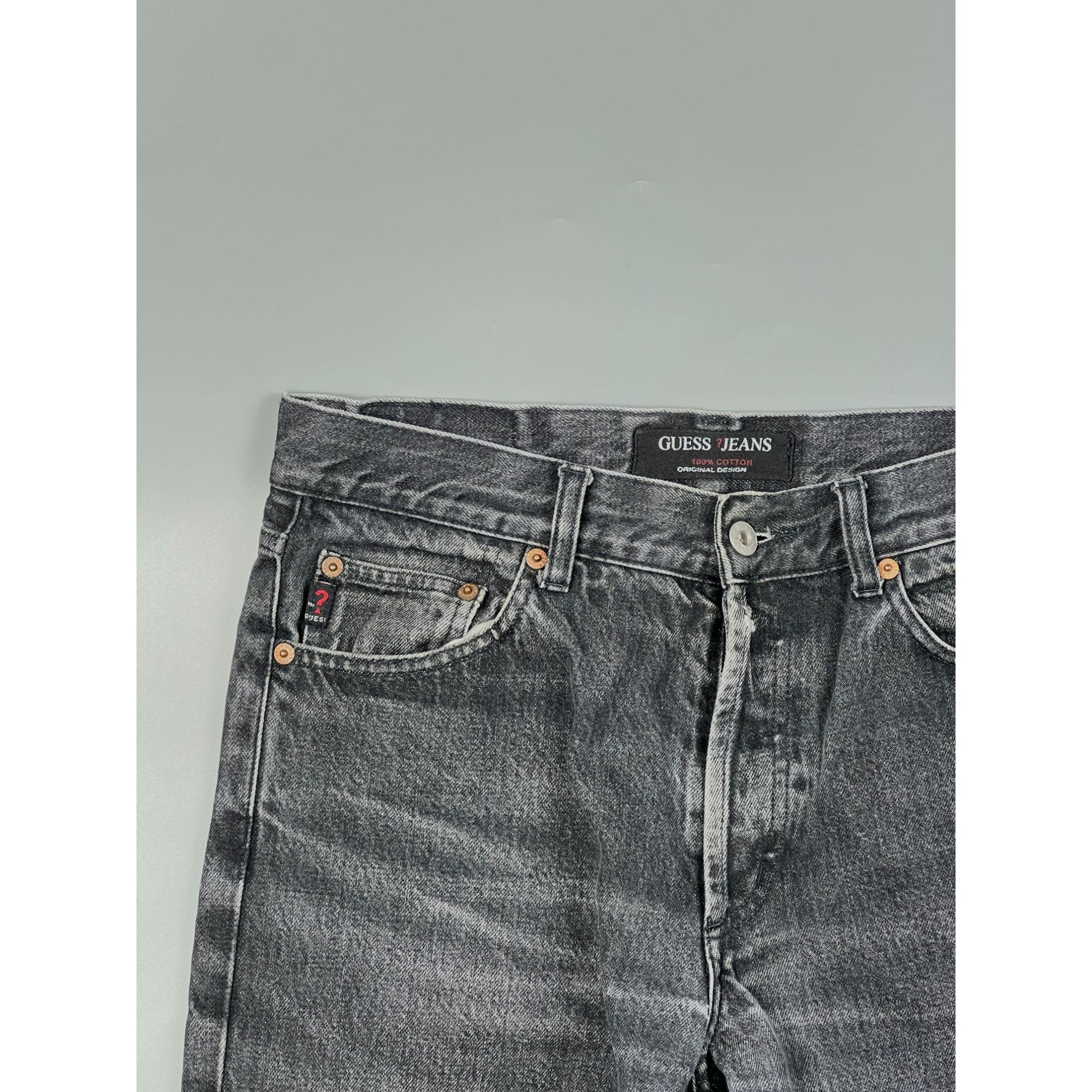 Guess Guess Jeans Straight Cut Gray Jeans (Y0730) Size US 32 / EU 48 - 2 Thumbnail