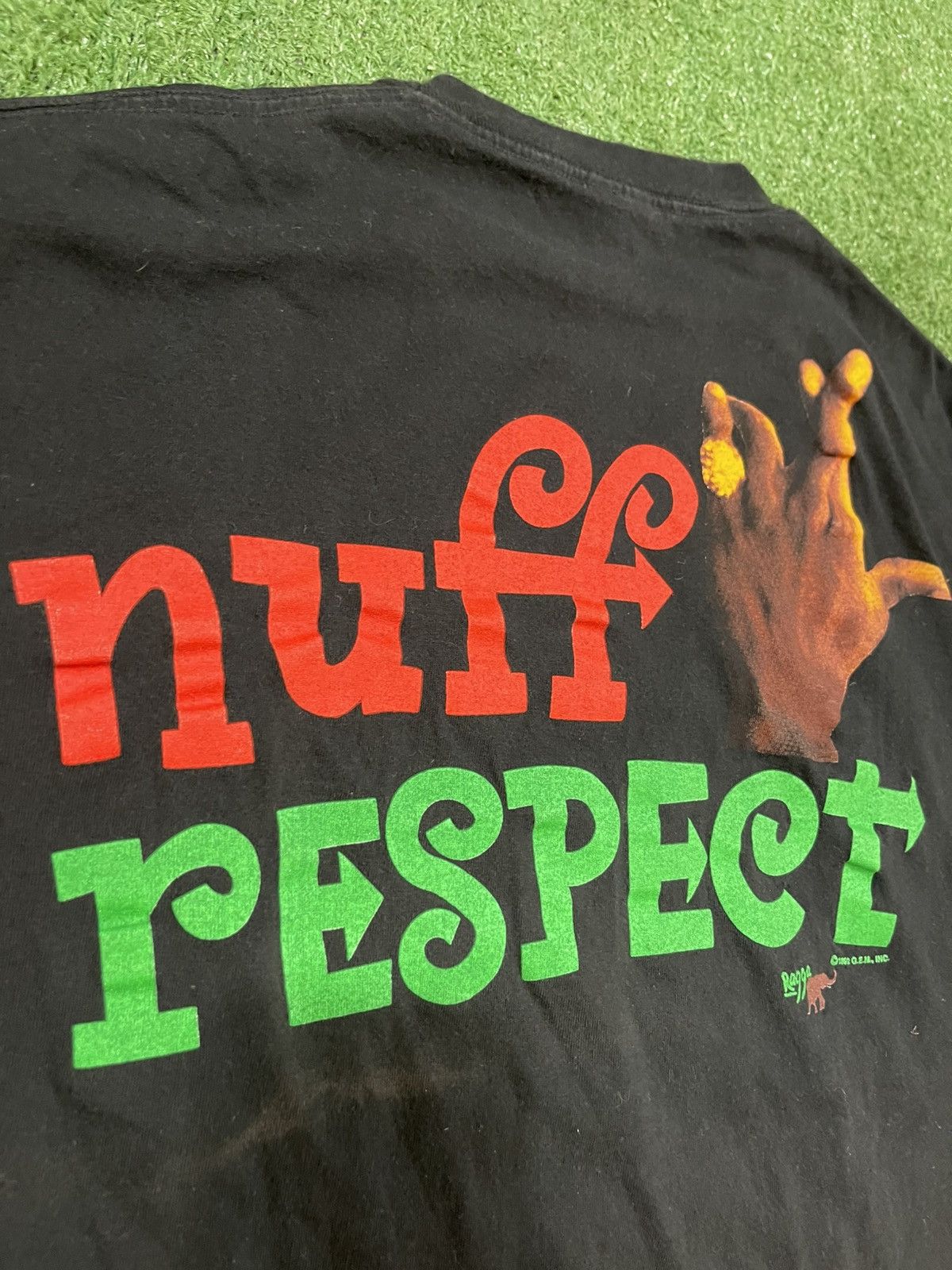 Vintage 1992 Shabba Ranks Nuff Respect Rare Tee Size US XL / EU 56 / 4 - 8 Thumbnail