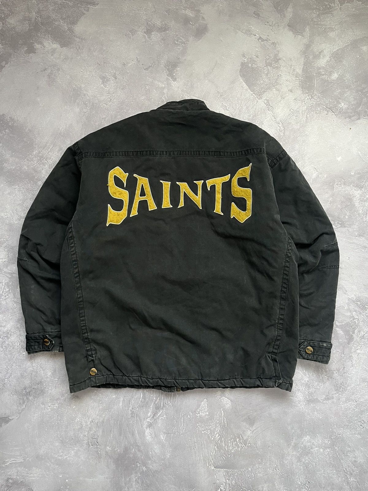 Mirage Vintage Mirage SAINTS Denim Long Jacket Distressed Size M Size US M / EU 48-50 / 2 - 2 Thumbnail