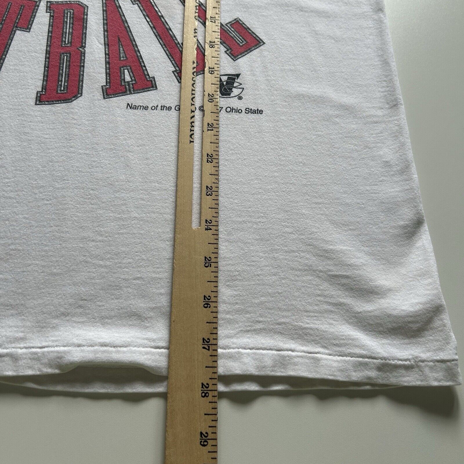NCAA Vintage 1990s Ohio State Football NCAA Graphic T Shirt Large Size US L / EU 52-54 / 3 - 6 Thumbnail