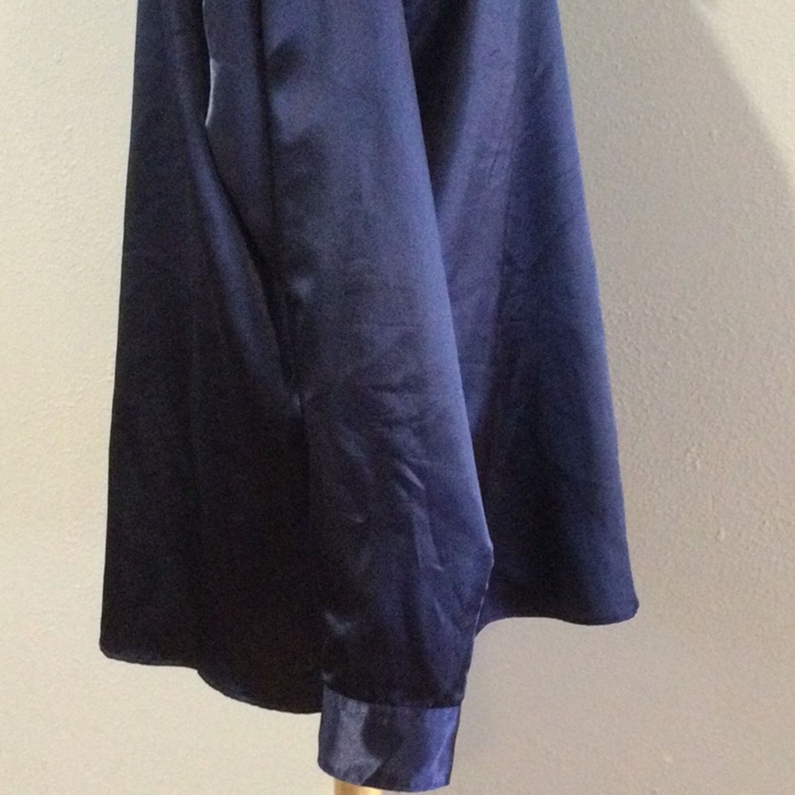 Jordan Craig Jordan Craig Men's Navy Long Sleeve Collared Shirt Size 2XL Size US XXL / EU 58 / 5 - 6 Thumbnail