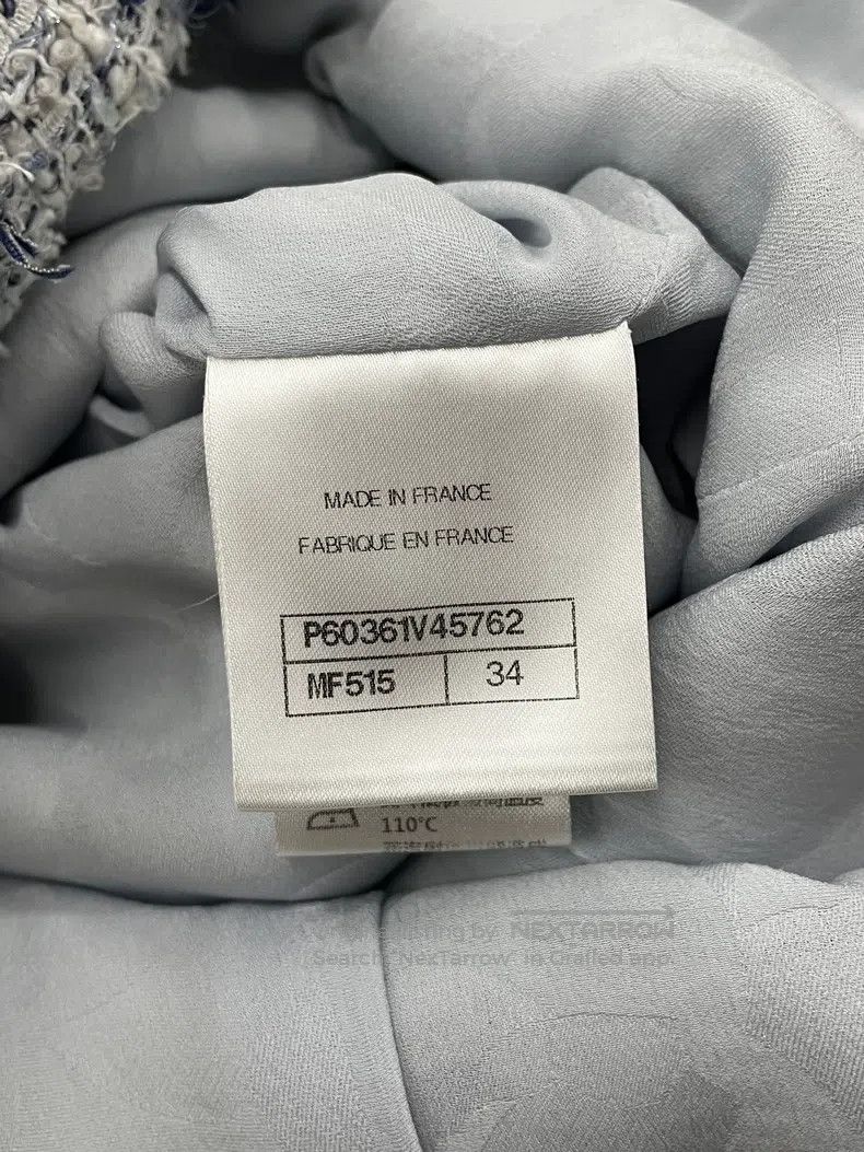 Chanel Chanel 19C Cruise Series Blue and White Glitter Round-neck Size XXS / US 00 / IT 34 - 6 Thumbnail