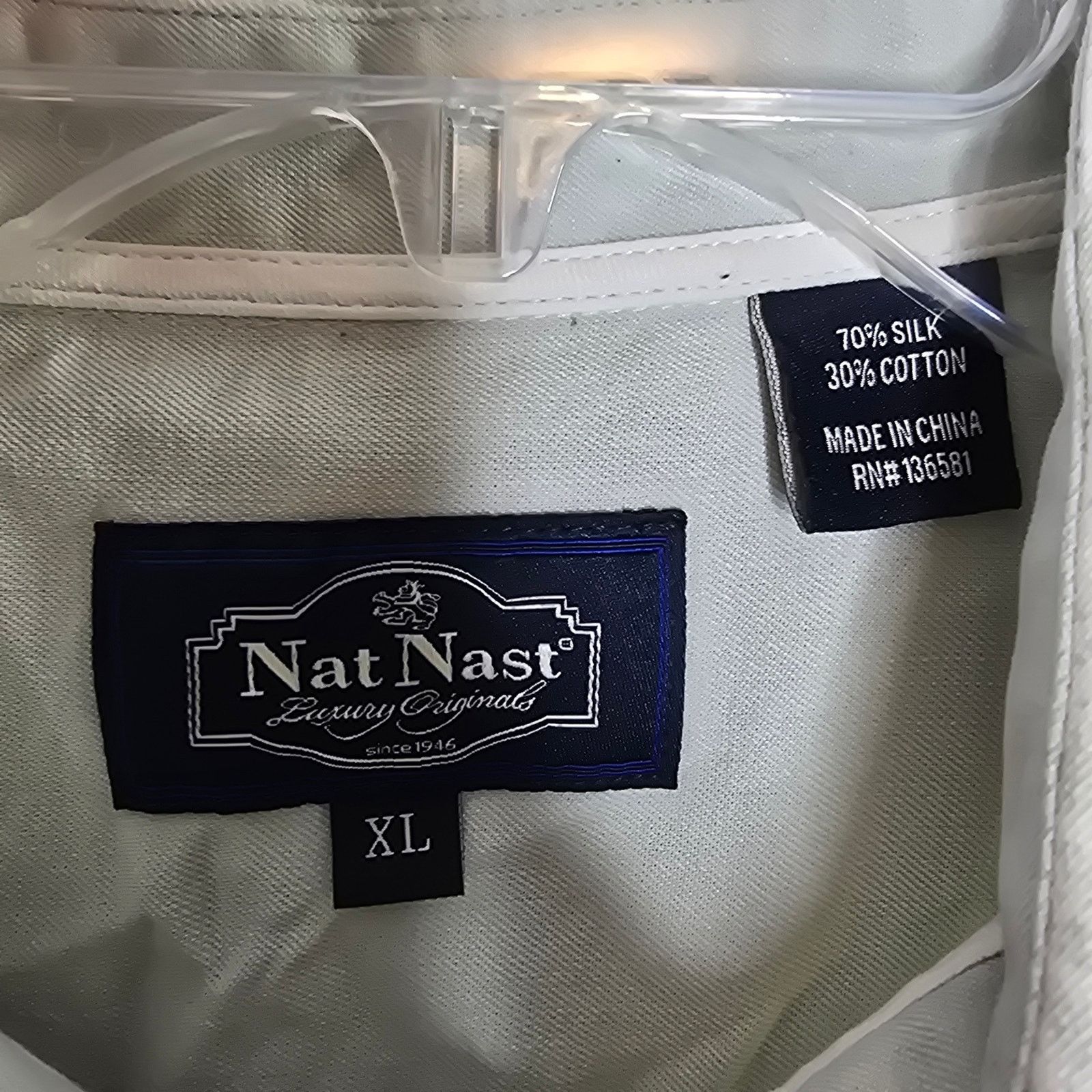Nat Nast Nat Nast Silk Blend Green Palm Leaves Button-up Shirt XL Size US XL / EU 56 / 4 - 3 Thumbnail