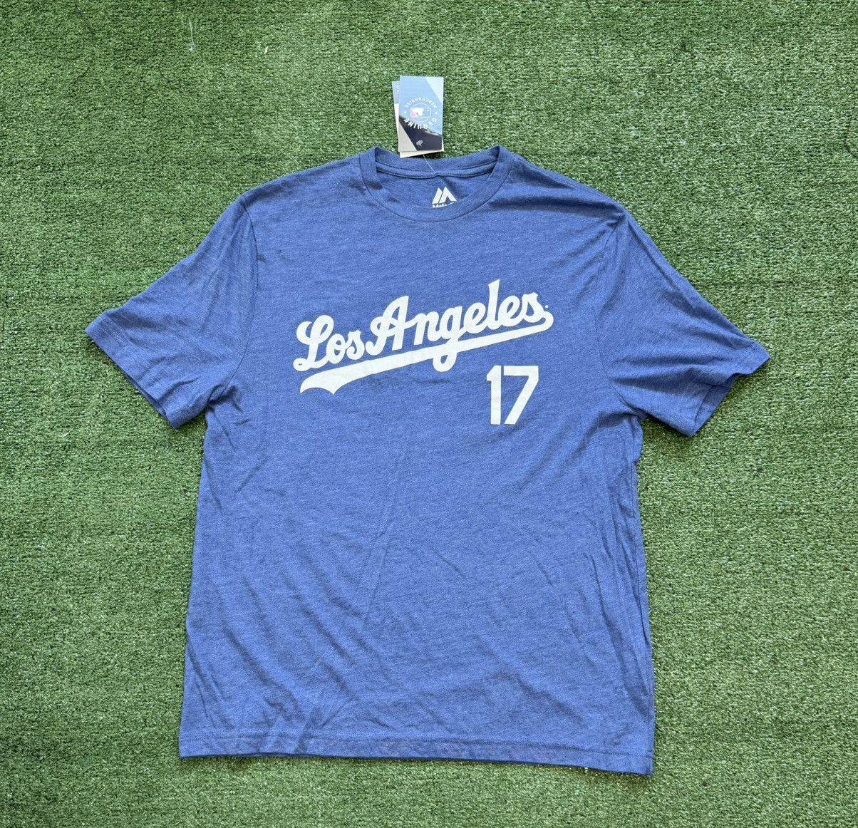 Majestic Majestic Los Angeles Dodgers #17 Shohei Ohtani Men's Blue Size US L / EU 52-54 / 3 - 1 Thumbnail