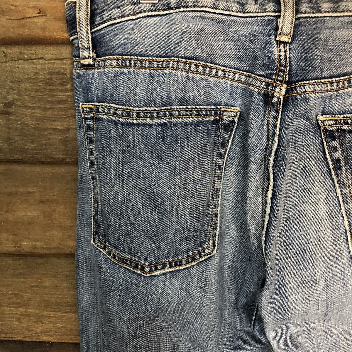 Japanese Brand Uniqlo Jeans vintage ripped faded Blue Denim Pants #7385 Size US 31 - 13 Thumbnail