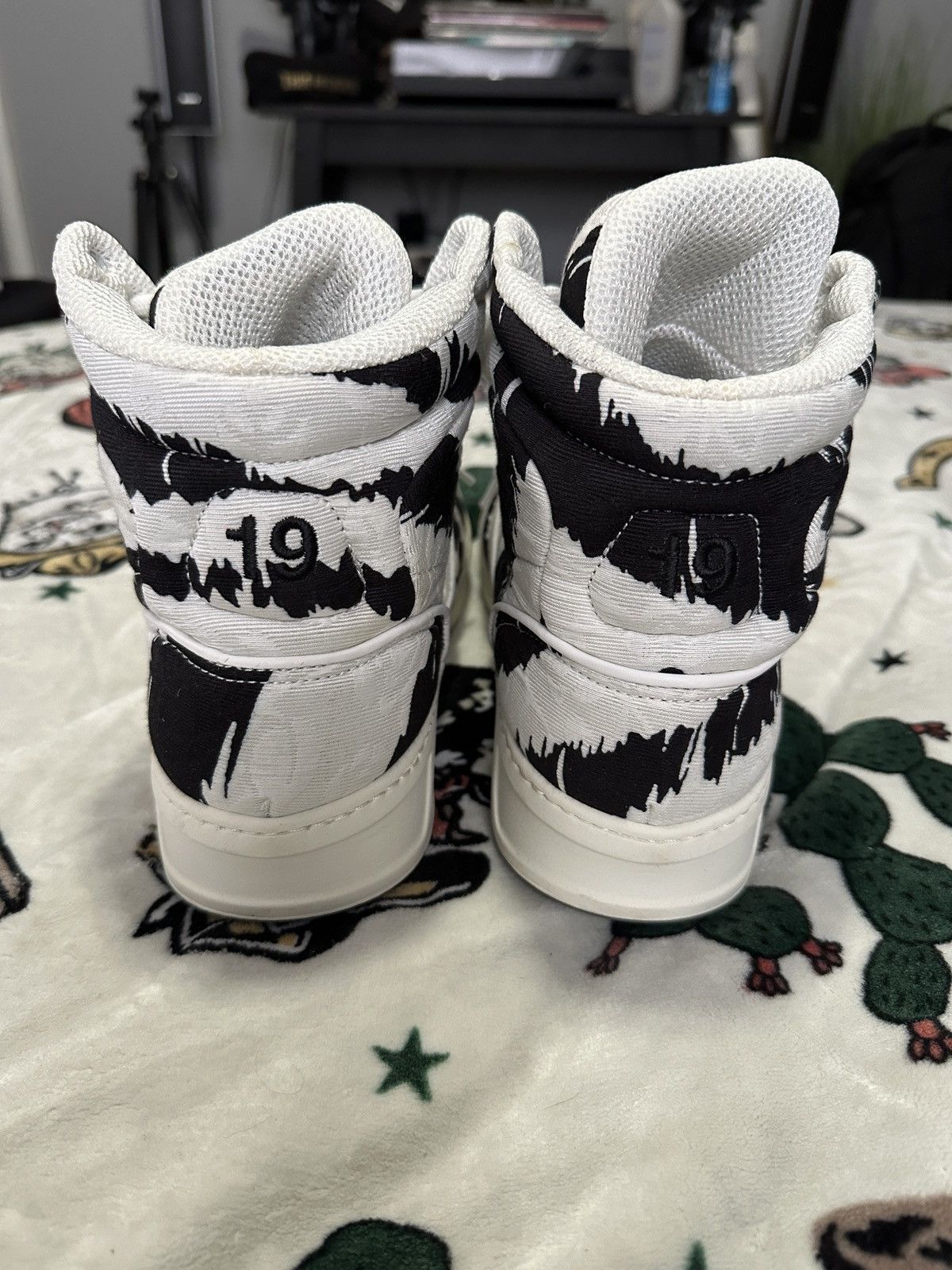 MSGM Black and White Canvas Hi-Tops Size US 7 / EU 40 - 4 Thumbnail