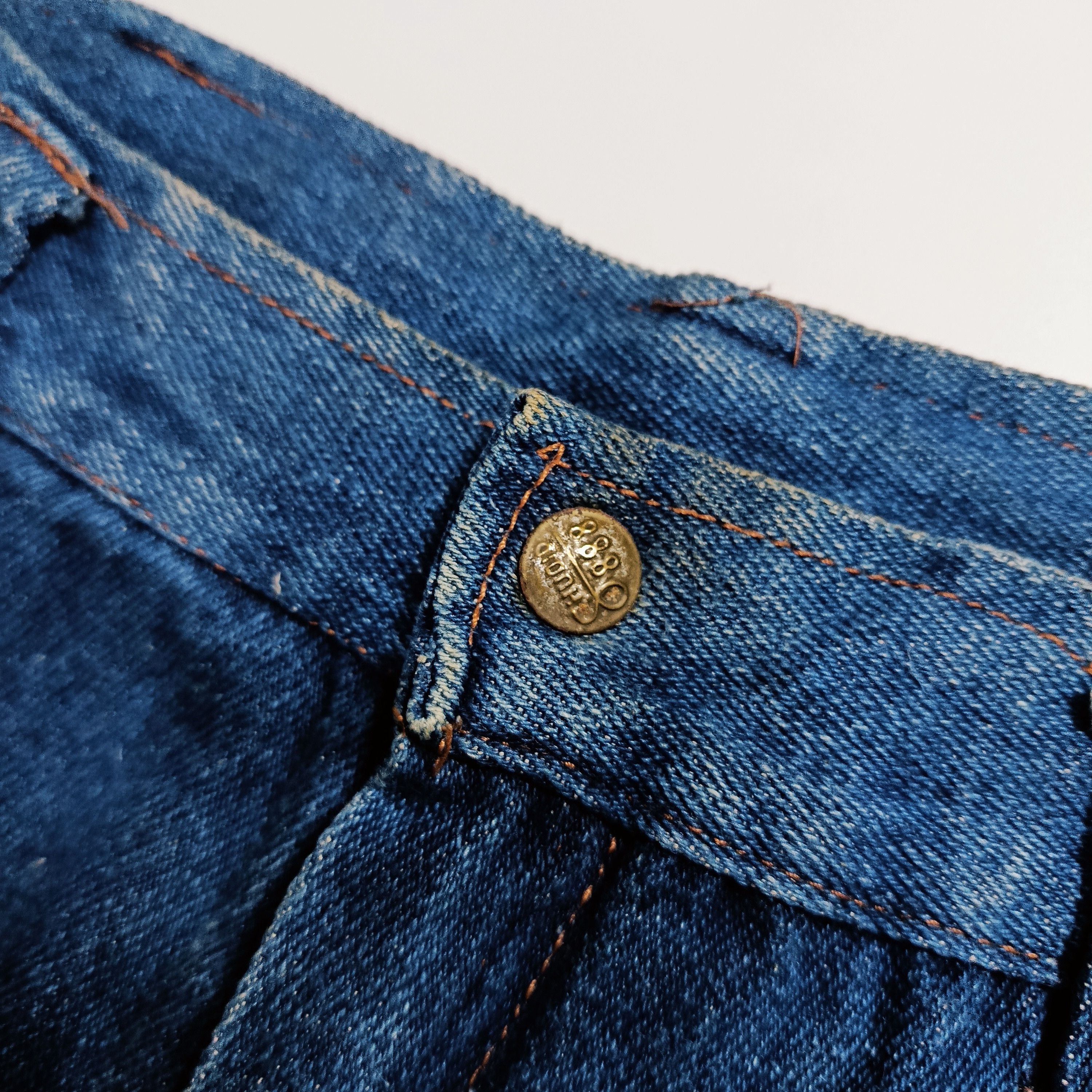 Vintage 1970s Japanese Pleated Denim Work Trousers Size US 29 - 5 Thumbnail