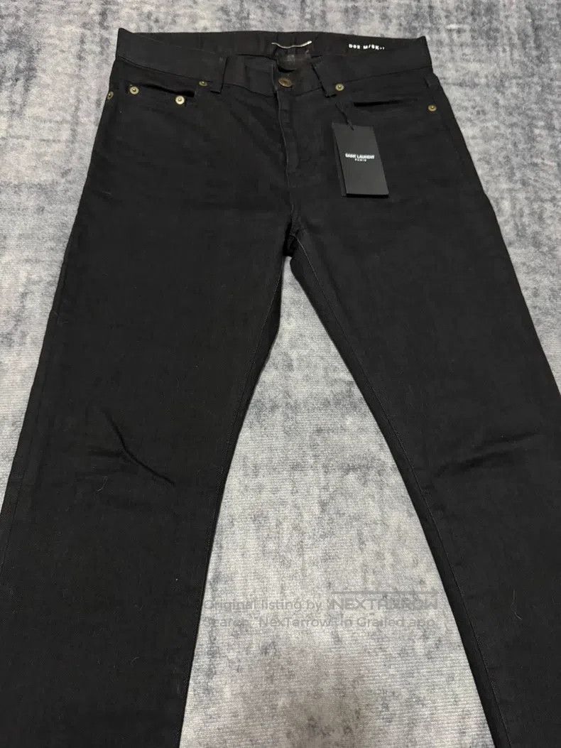 Saint Laurent Paris Saint Laurent Paris Stretch Black Basic Denim Jeans Size US 29 - 3 Thumbnail