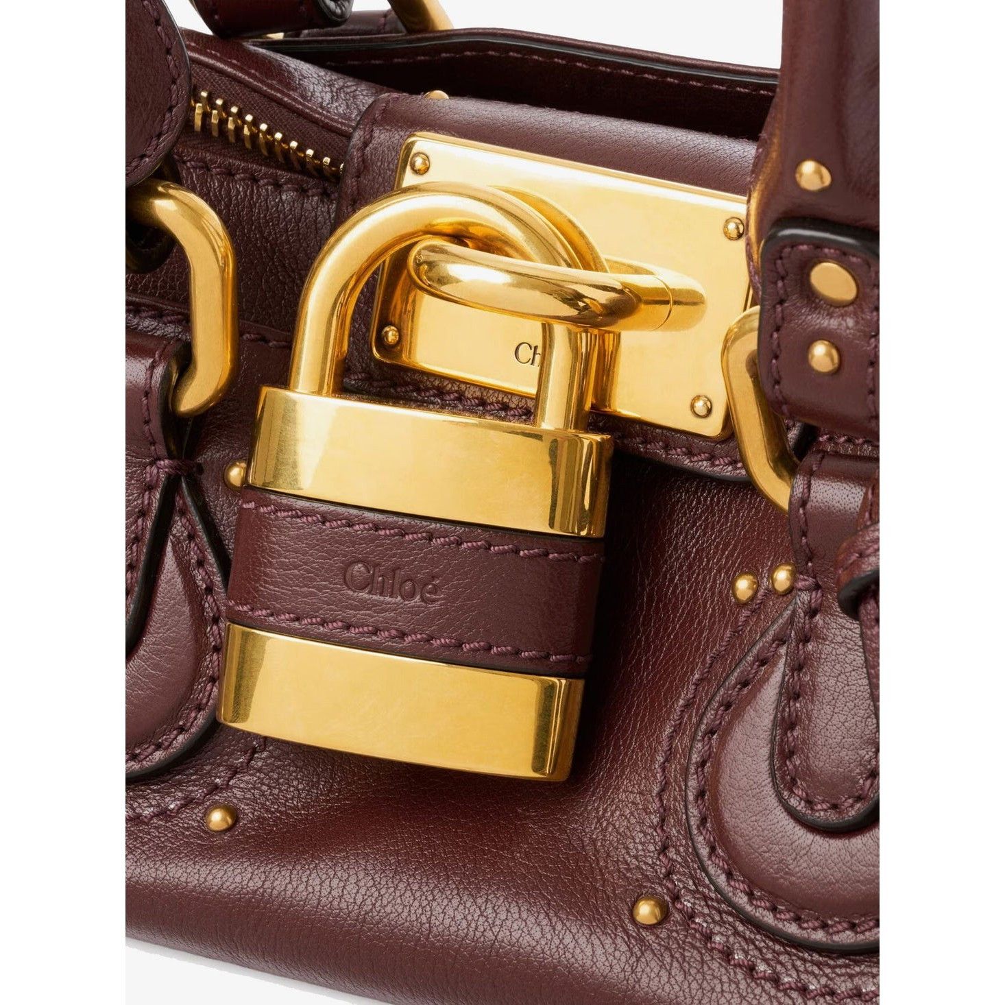 Chloe CHLOE Grained Leather Small Paddington Crafty Brown Shoulder Size ONE SIZE - 5 Thumbnail