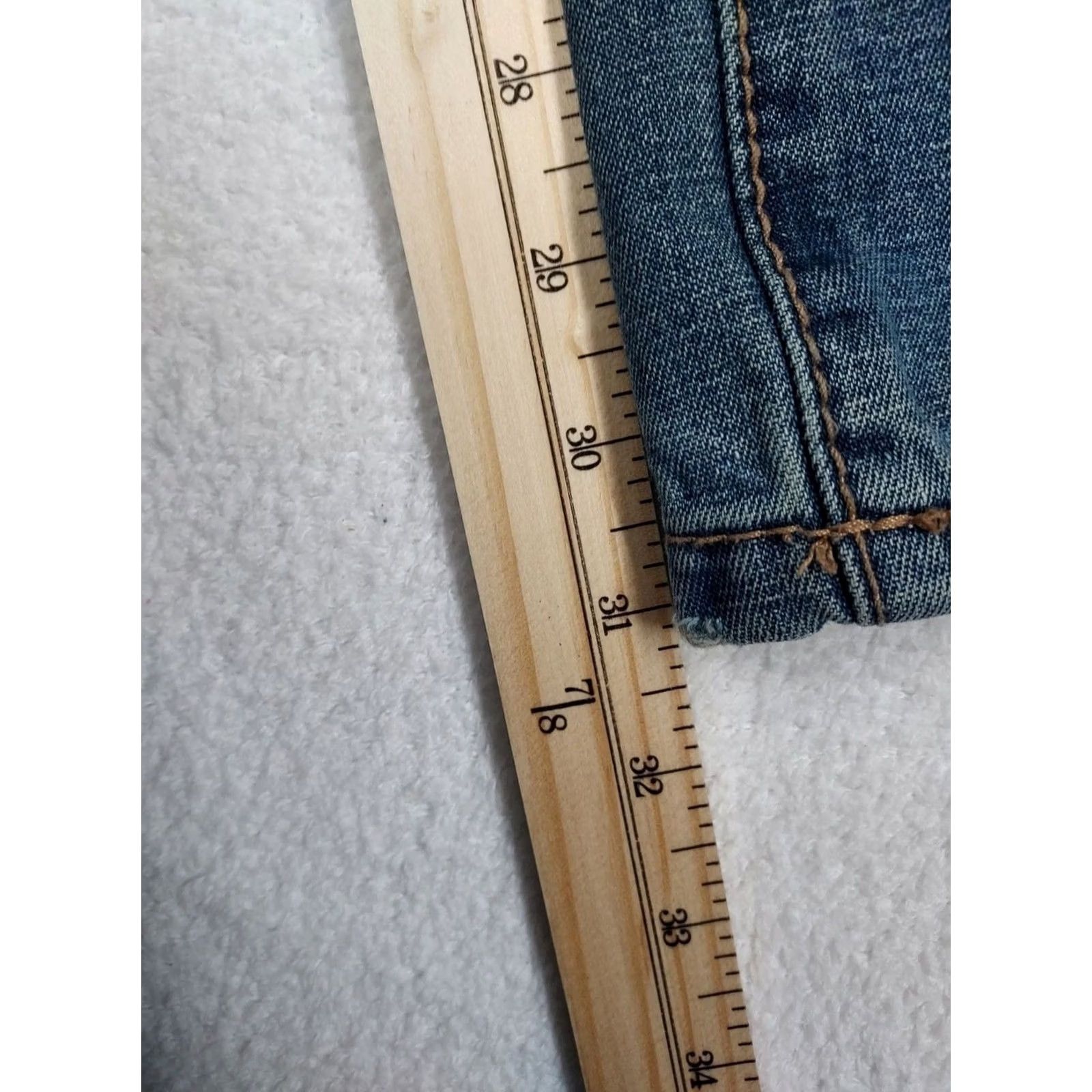 Carbon Carbon Mens Bootcut Jeans 34x32 Denim Blue 5-Pocket Regular Inseam 31in Relaxed Straight Casual Collection Jeans Size US 34 / EU 50 - 6 Thumbnail