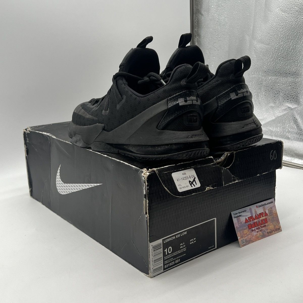 Nike Lebron 13 low blackout reflective Size US 10 / EU 43 - 4 Thumbnail