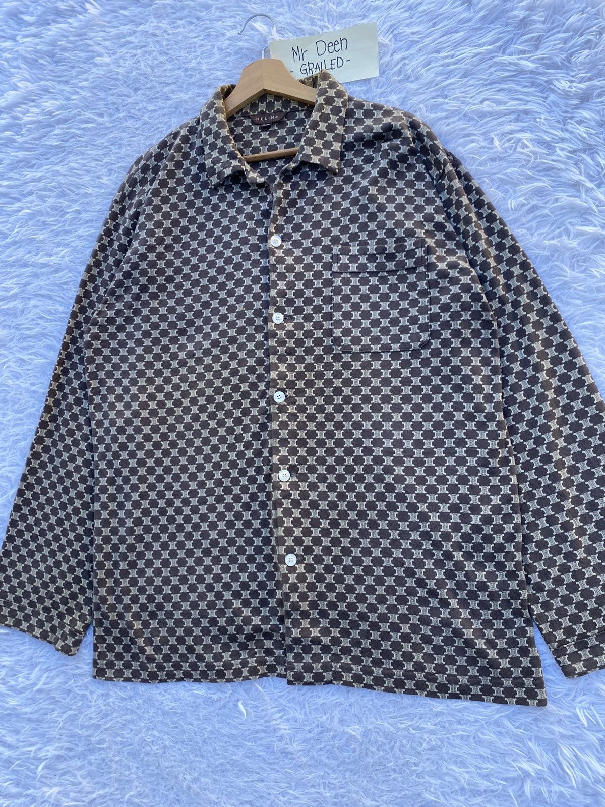 Celine Rare Vintage CELINE Monogram Pajamas Logos Size US L / EU 52-54 / 3 - 7 Thumbnail