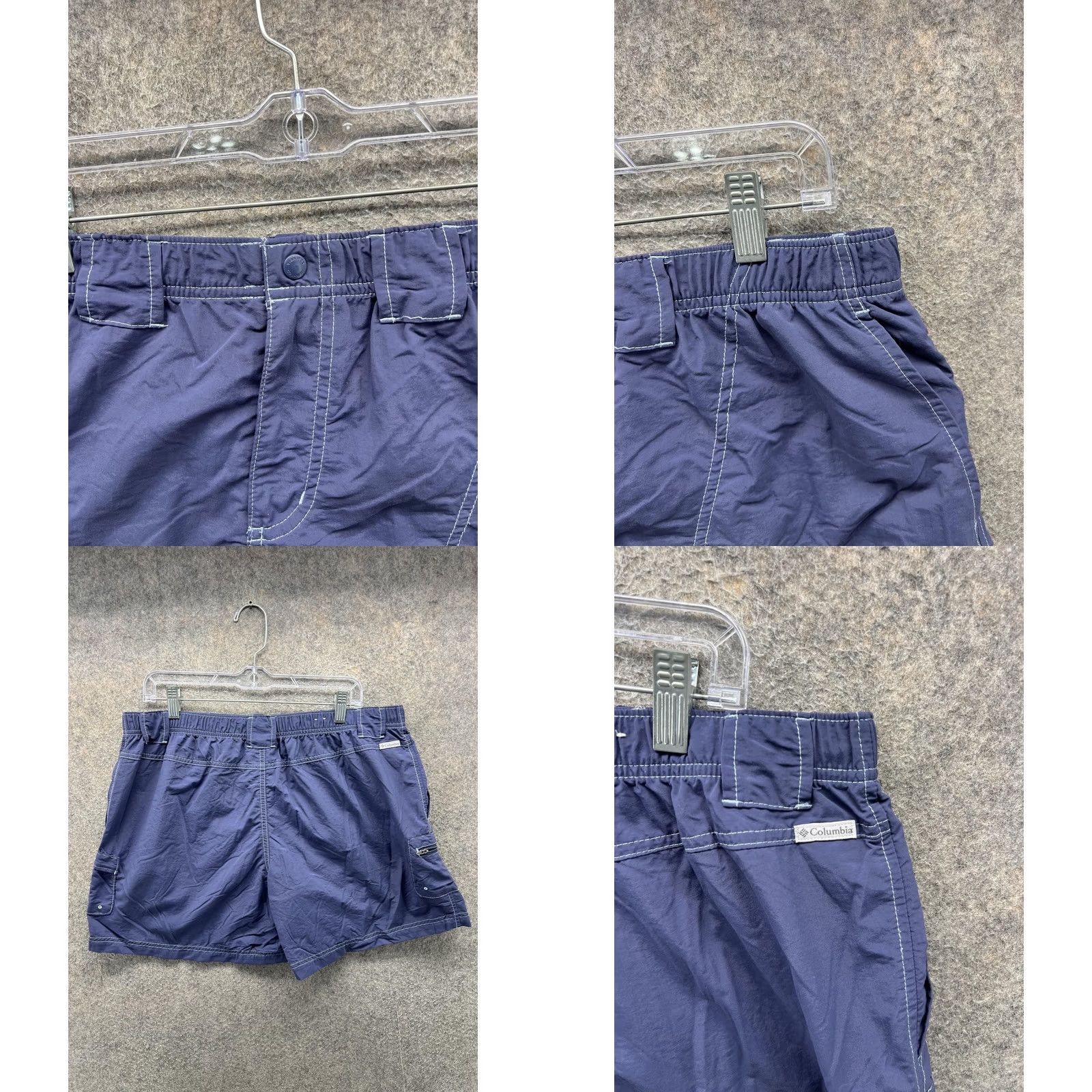 Vintage Columbia Shorts Mens XL Blue Nylon Microfiber Hiking Water Lightweight 5 Inseam Size US 36 / EU 52 - 8 Thumbnail